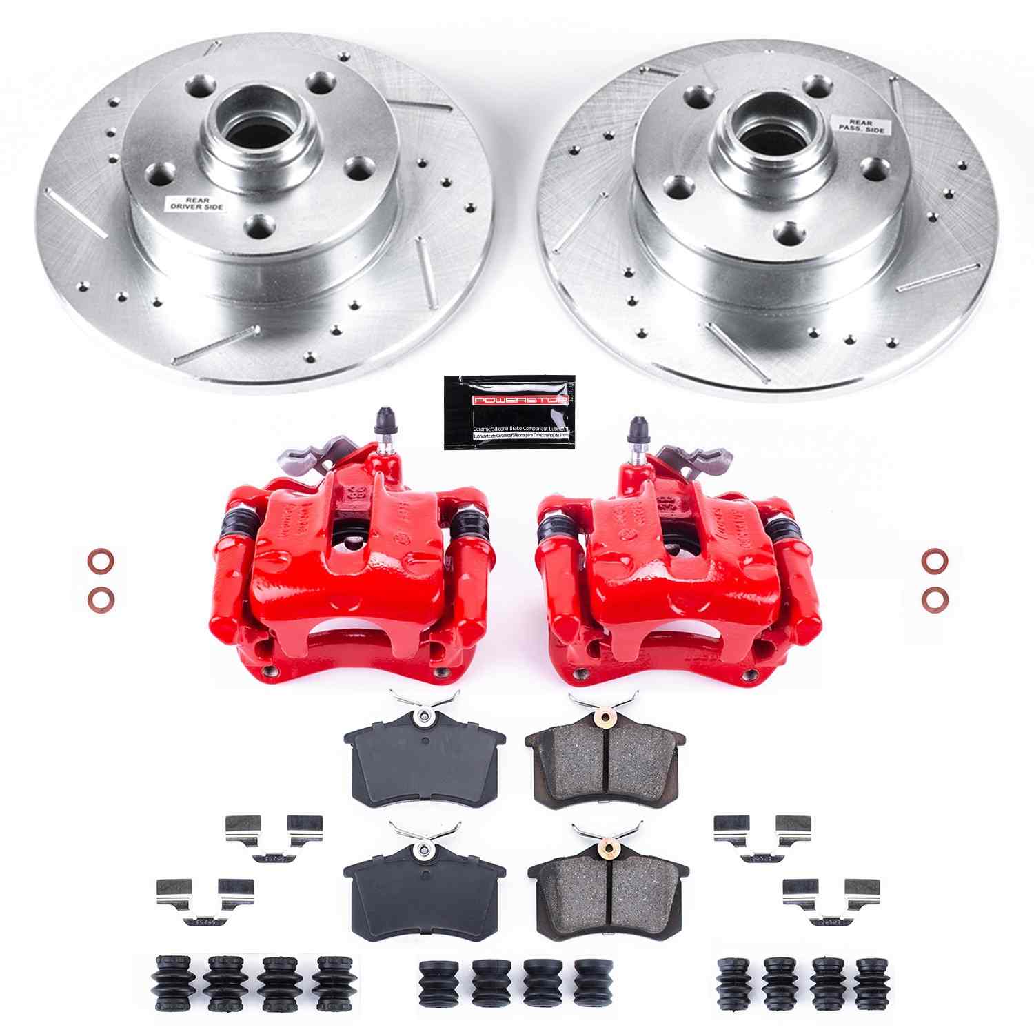 Power Stop 92-95 Volkswagen Corrado Rear Z23 Evolution Sport Brake Kit w/Calipers