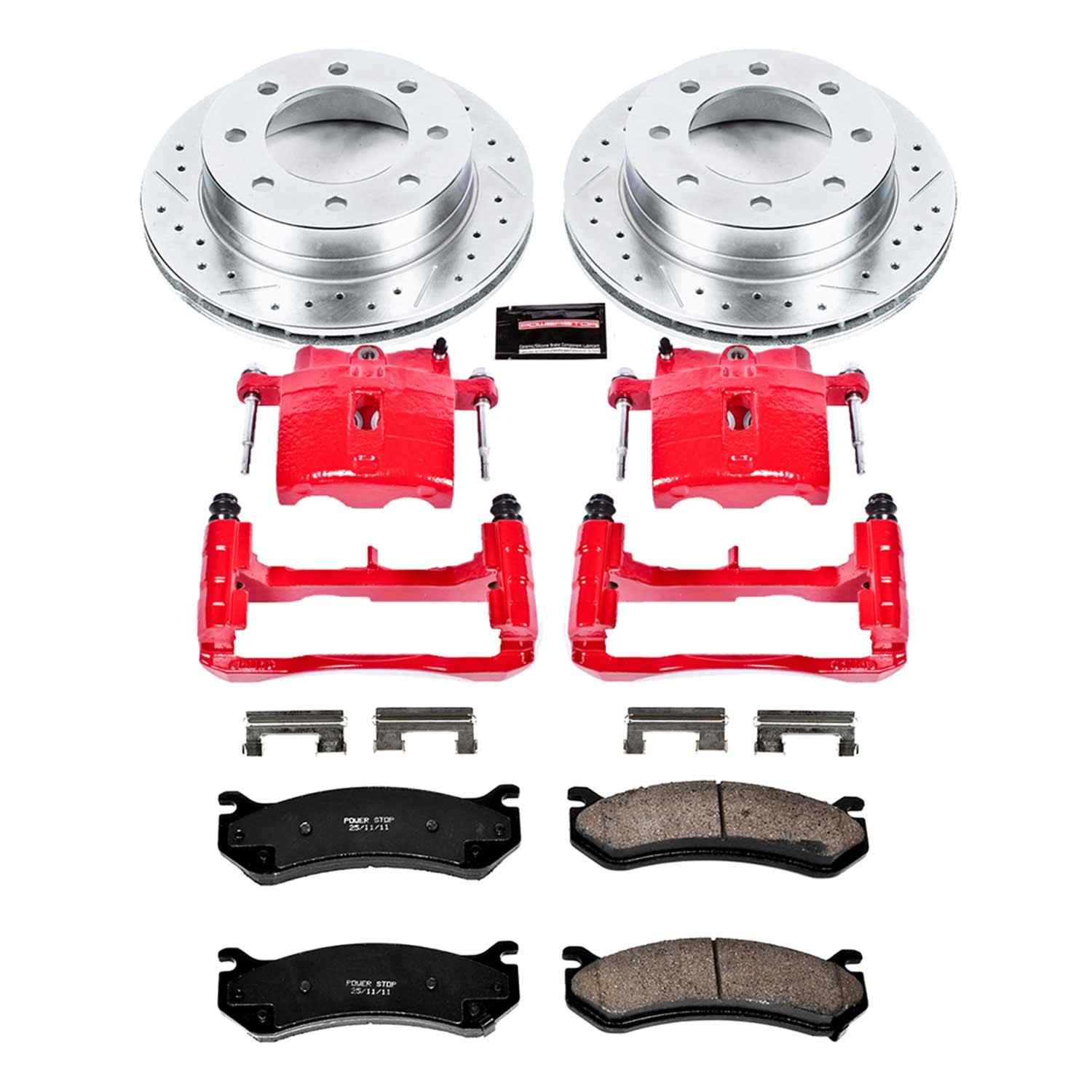 Power Stop 2003 Chevrolet Silverado 1500 HD Rear Z23 Evolution Sport Brake Kit w/Calipers
