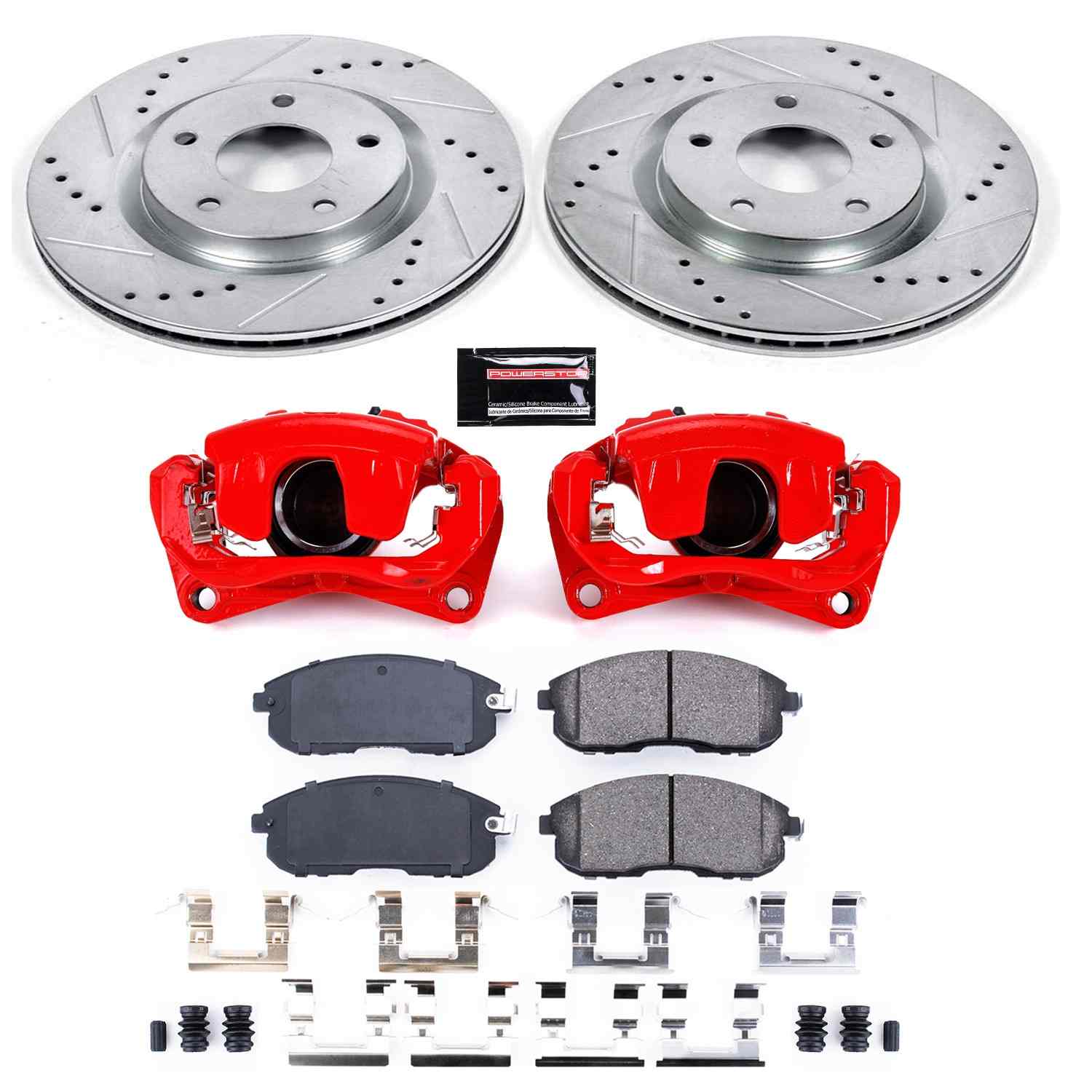 Power Stop 07-12 Nissan Sentra Front Z23 Evolution Sport Brake Kit w/Calipers