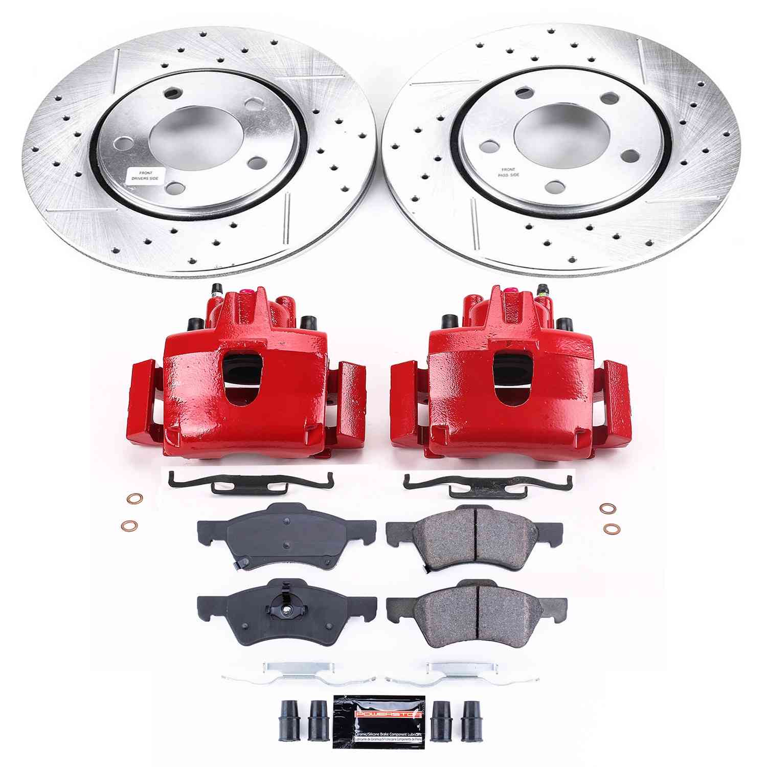 Power Stop 03-04 Dodge Caravan Front Z23 Evolution Sport Brake Kit w/Calipers