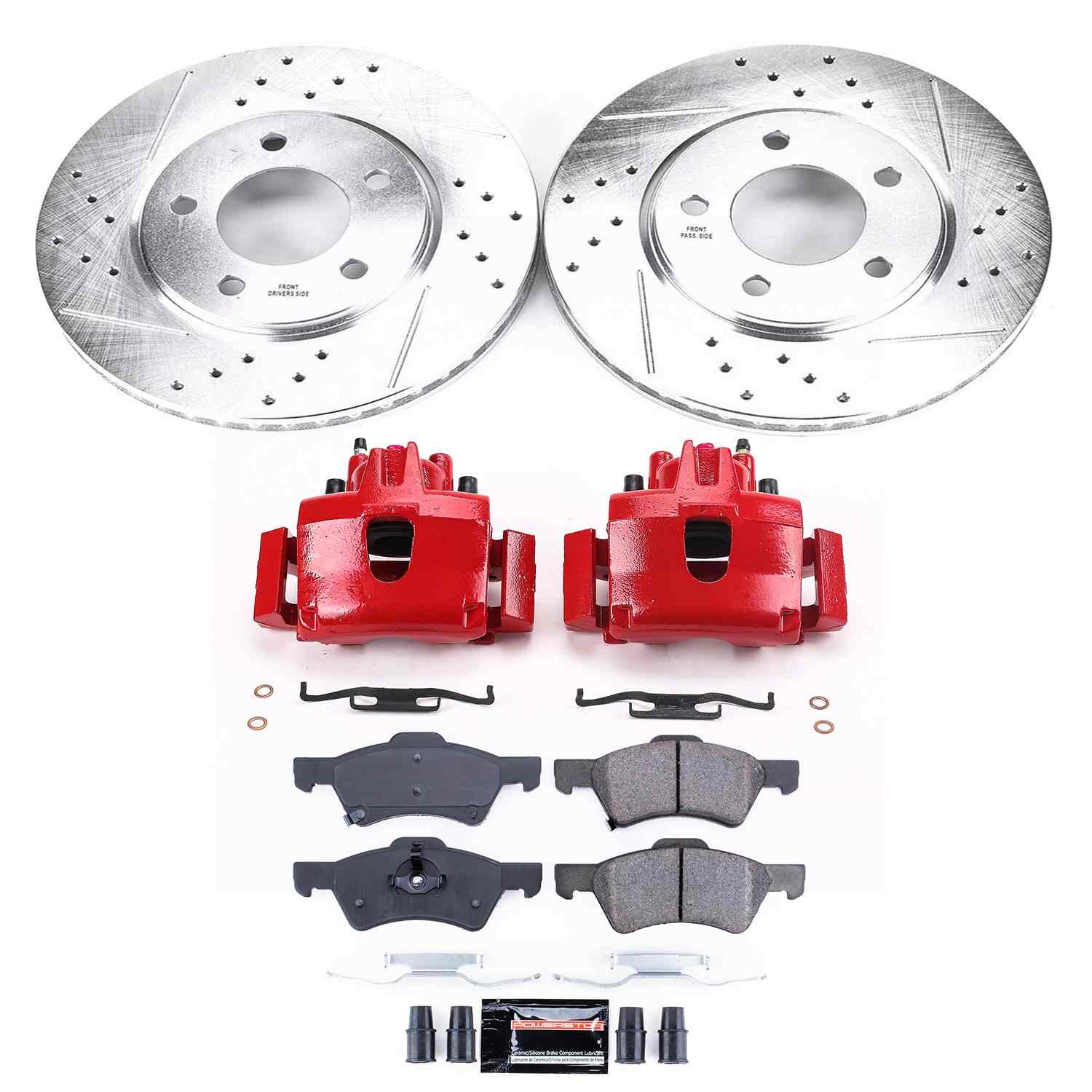 Power Stop 01-07 Chrysler Town & Country Front Z23 Evolution Sport Brake Kit w/Calipers