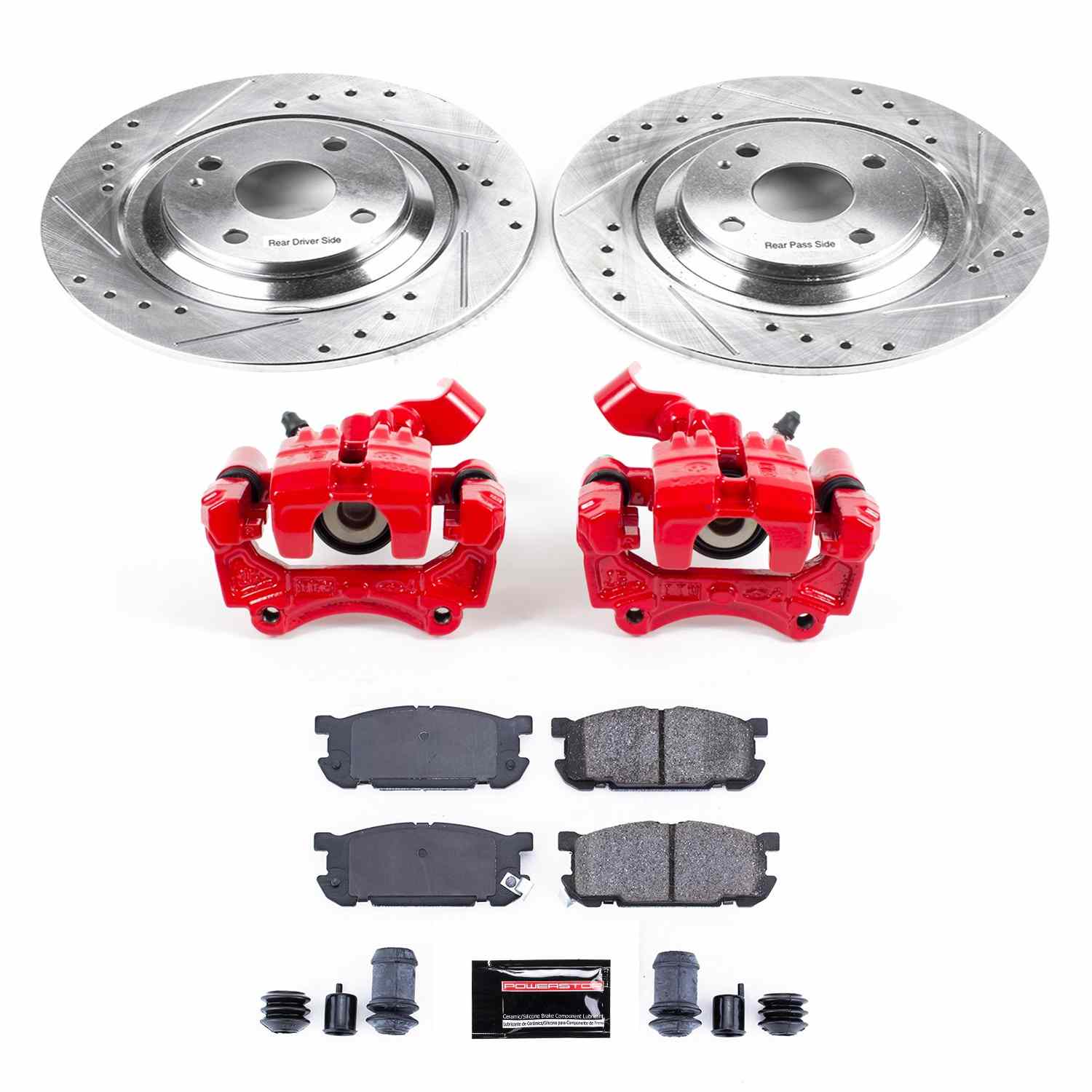Power Stop 01-05 Mazda Miata Rear Z23 Evolution Sport Brake Kit w/Calipers