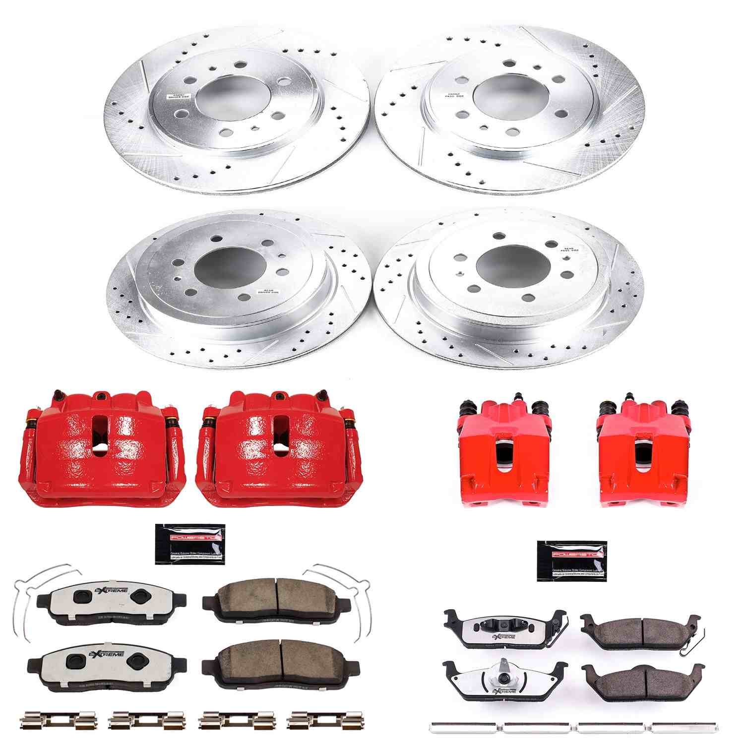 Power Stop 2009 Ford F-150 Front and Rear Z36 Truck & Tow Kit w/Cals