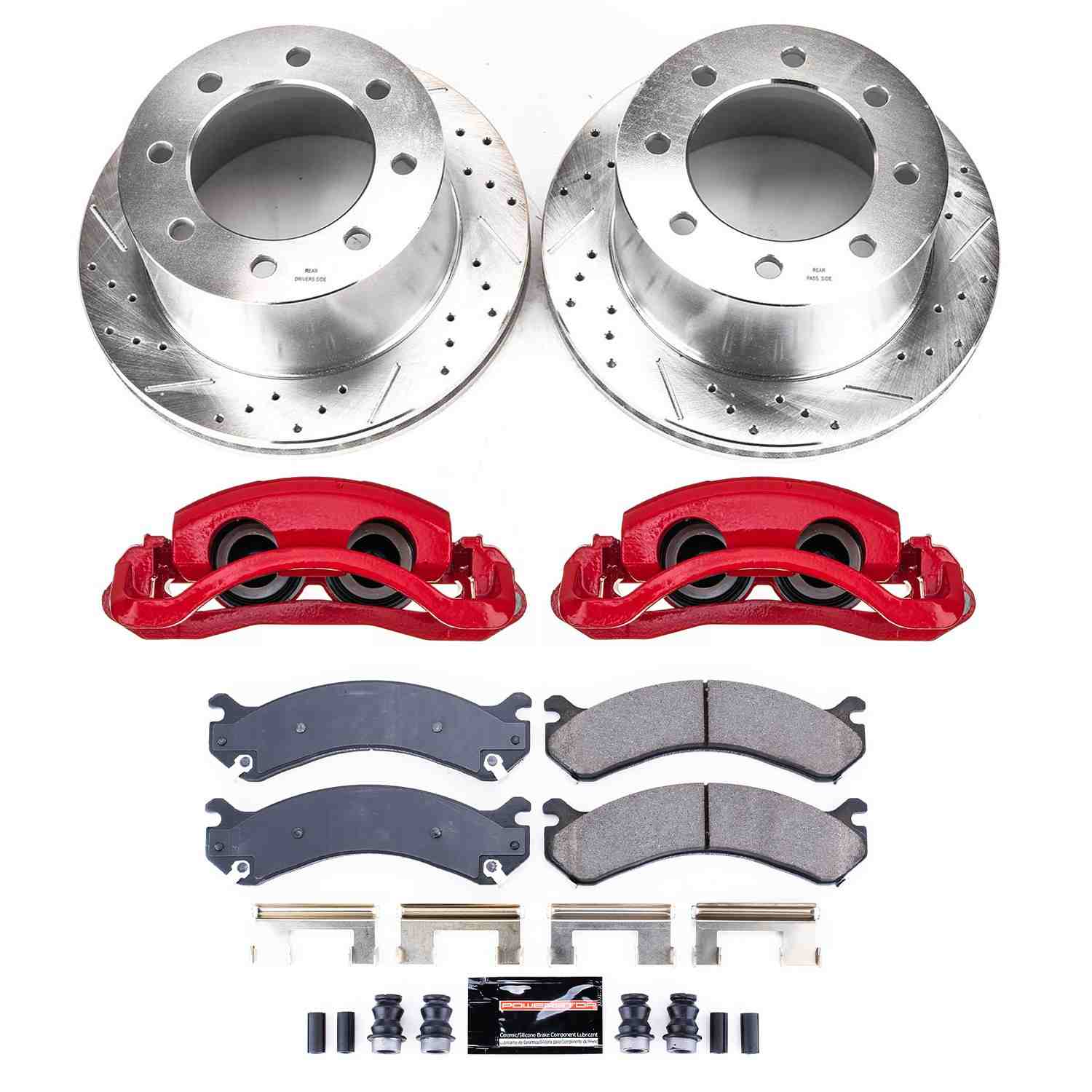 Power Stop 01-06 Chevrolet Silverado 3500 Rear Z23 Evolution Kit W/Cals
