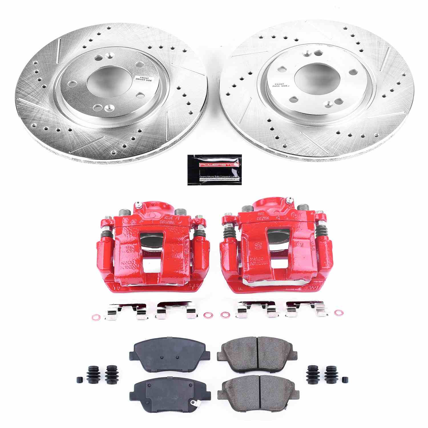 Power Stop 10-15 Hyundai Sonata Front Z23 Evolution Sport Brake Kit w/Calipers