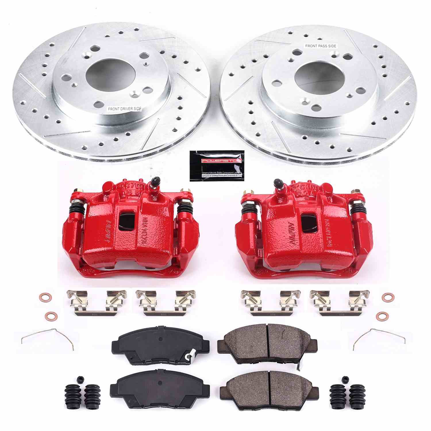 Power Stop 11-15 Honda CR-Z Front Z23 Evolution Sport Brake Kit w/Calipers