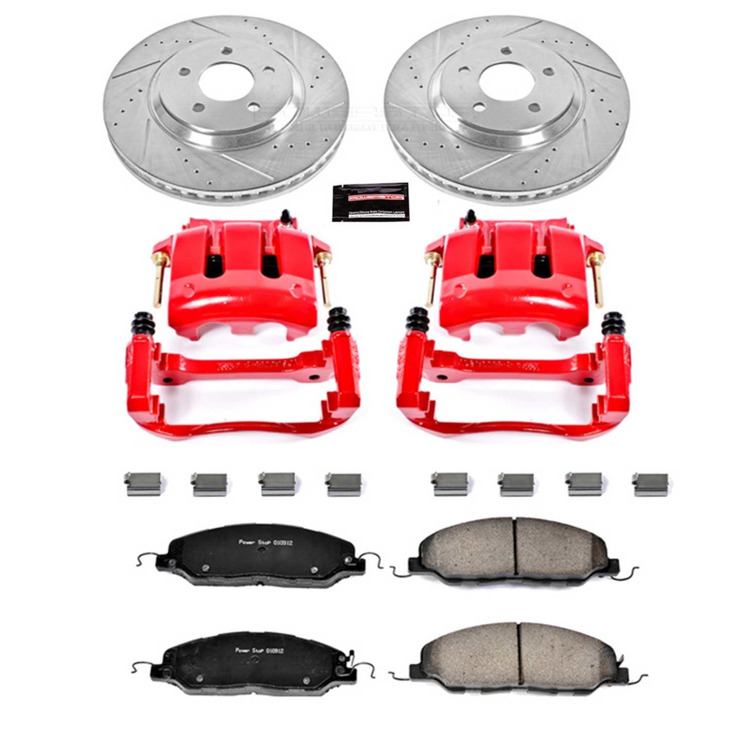 Power Stop 11-14 Ford Mustang Front Z23 Evolution Sport Brake Kit w/Calipers