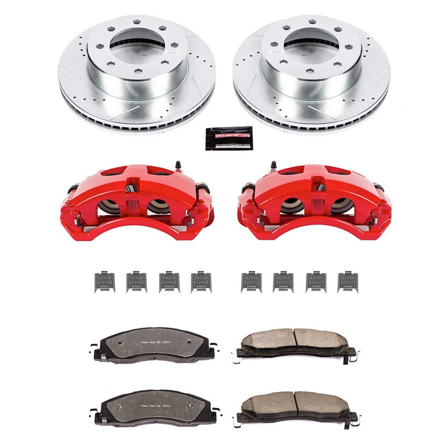 Power Stop 09-10 Dodge Ram 2500 Front Z36 Truck & Tow Kit w/Cals