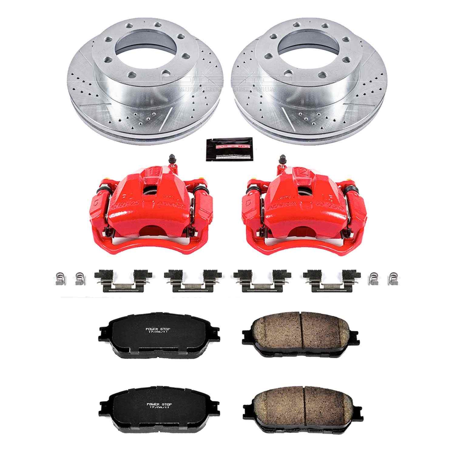 Power Stop 05-15 Toyota Tacoma Front Z23 Evolution Sport Brake Kit w/Calipers