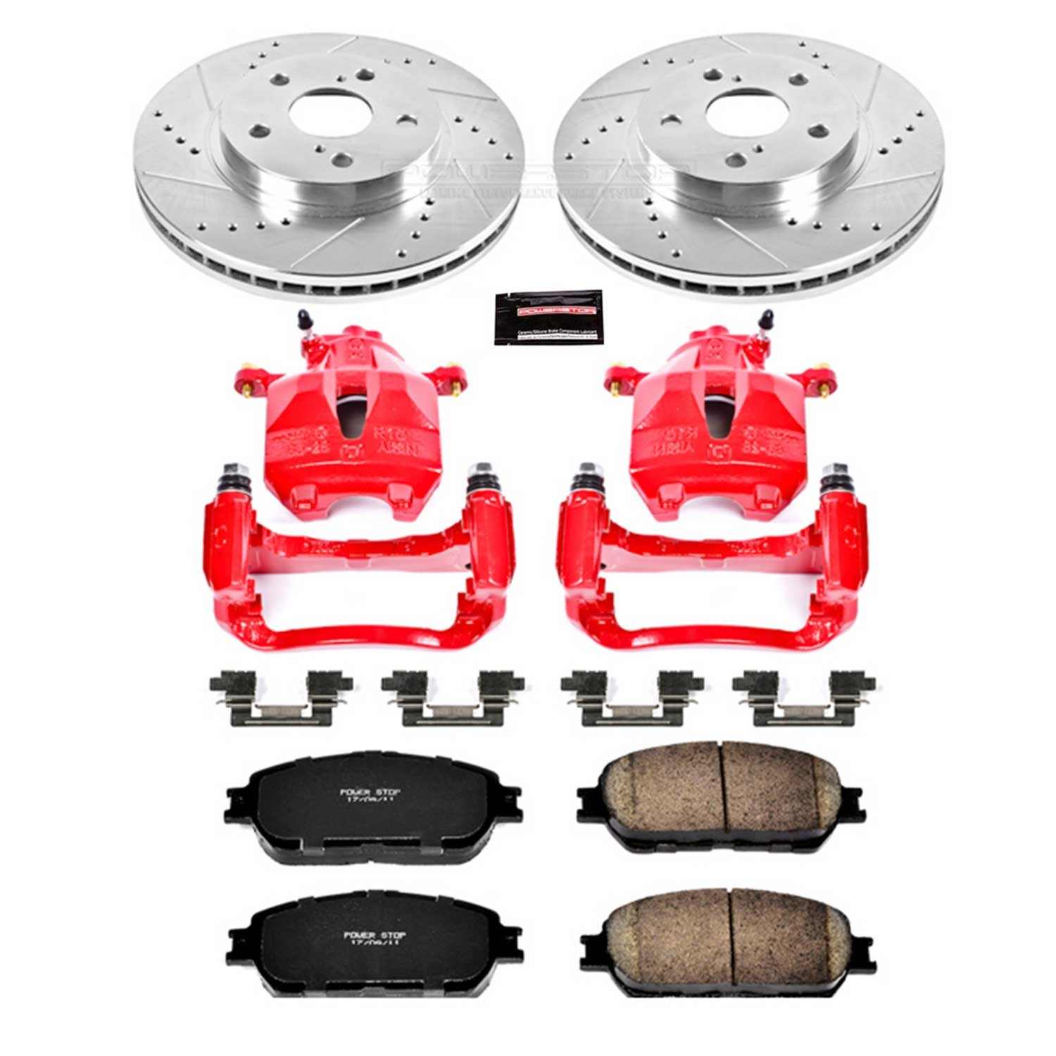 Power Stop 05-07 Toyota Avalon Front Z23 Evolution Sport Brake Kit w/Calipers