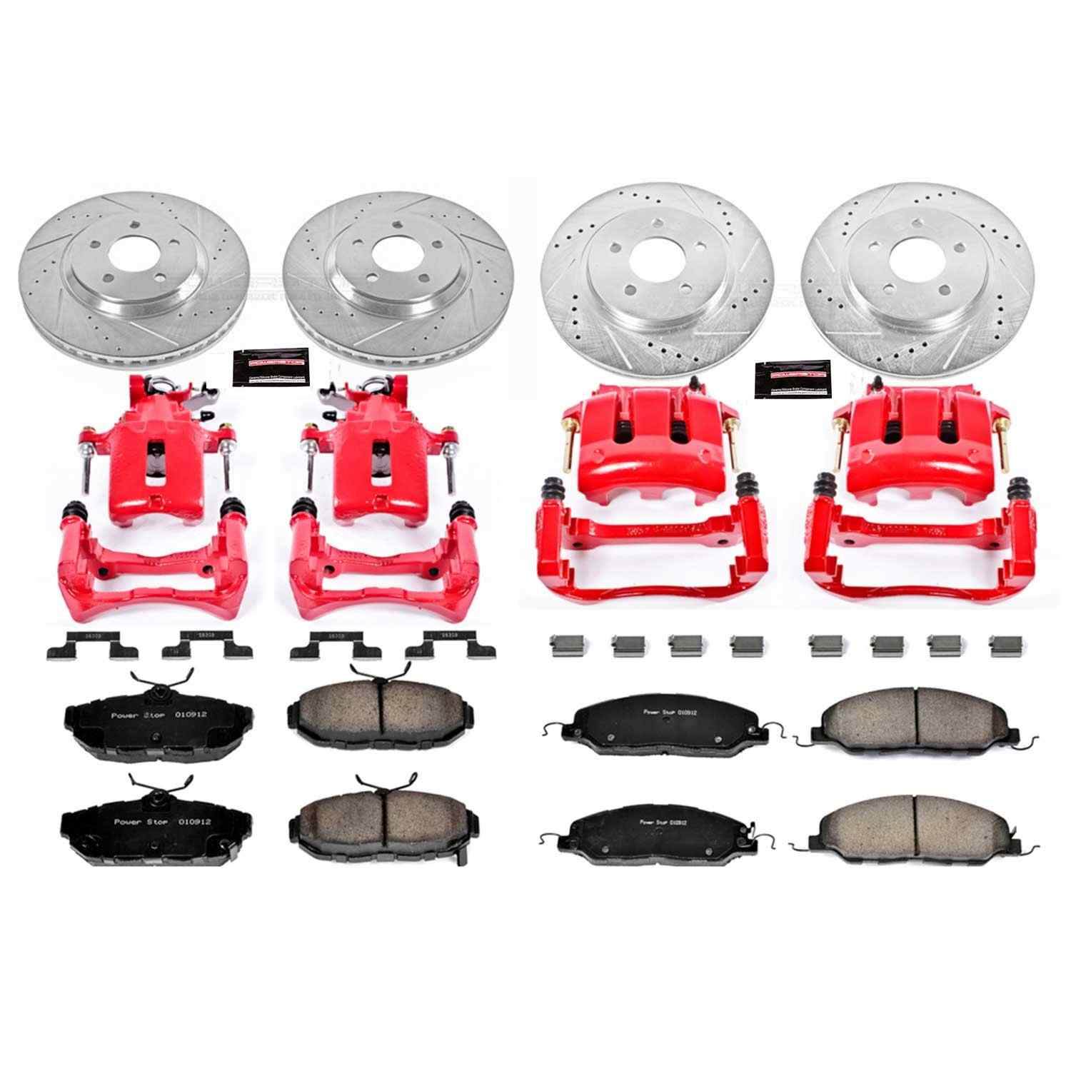 Power Stop 11-14 Ford Mustang Front & Rear Z23 Evolution Sport Brake Kit w/Calipers