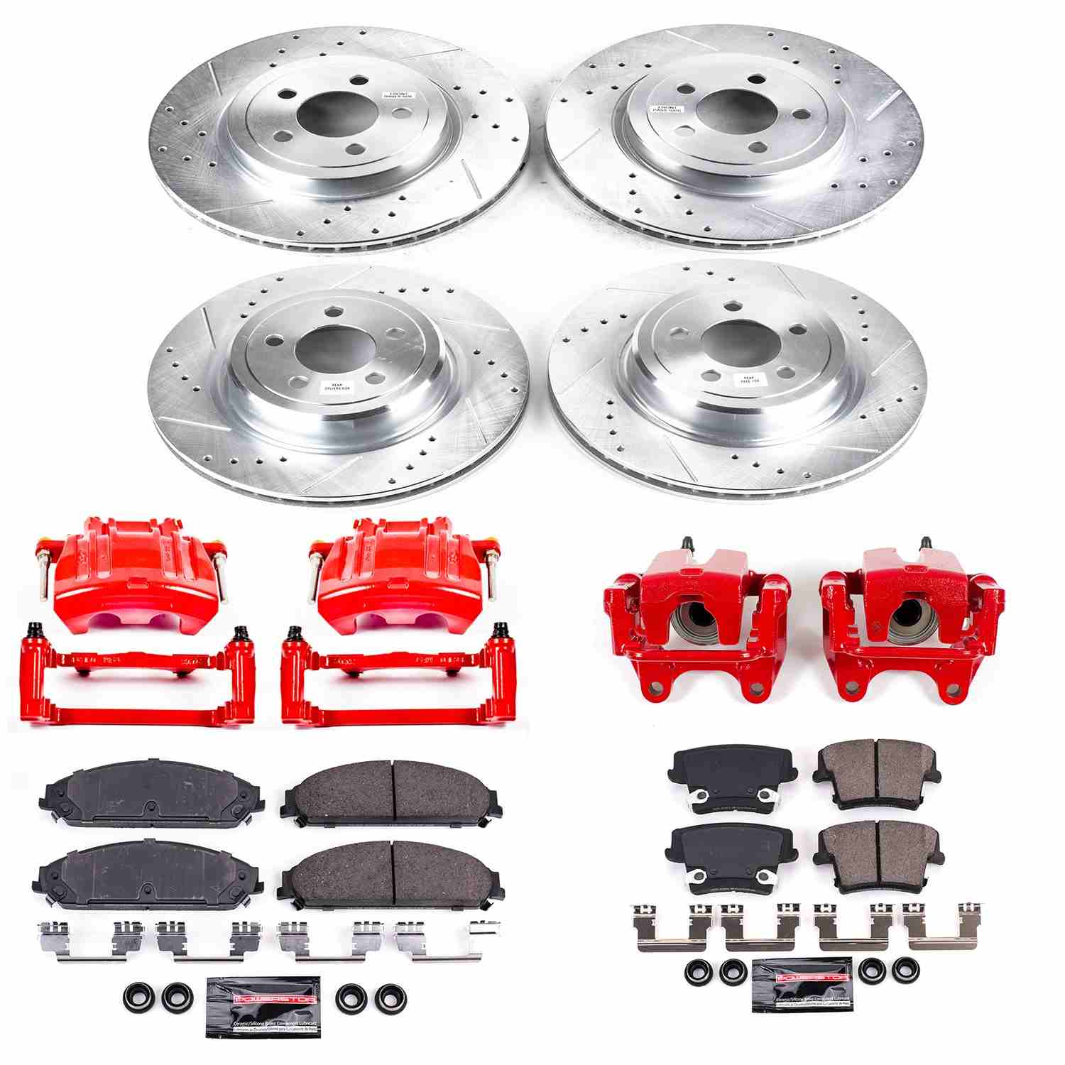 Power Stop 12-14 Dodge Charger Front & Rear Z23 Evolution Sport Brake Kit w/Calipers