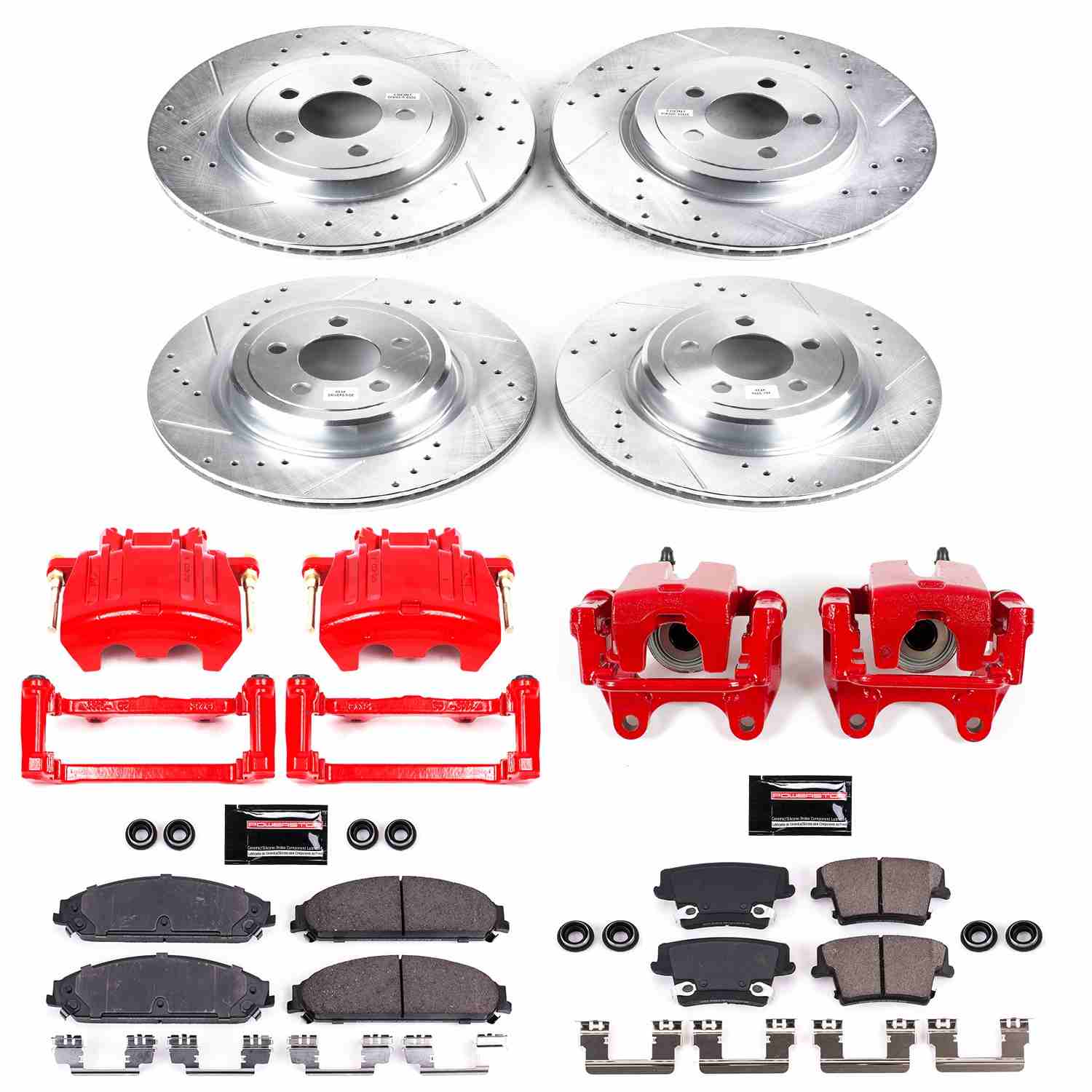 Power Stop 06-11 Dodge Charger Front & Rear Z23 Evolution Sport Brake Kit w/Calipers