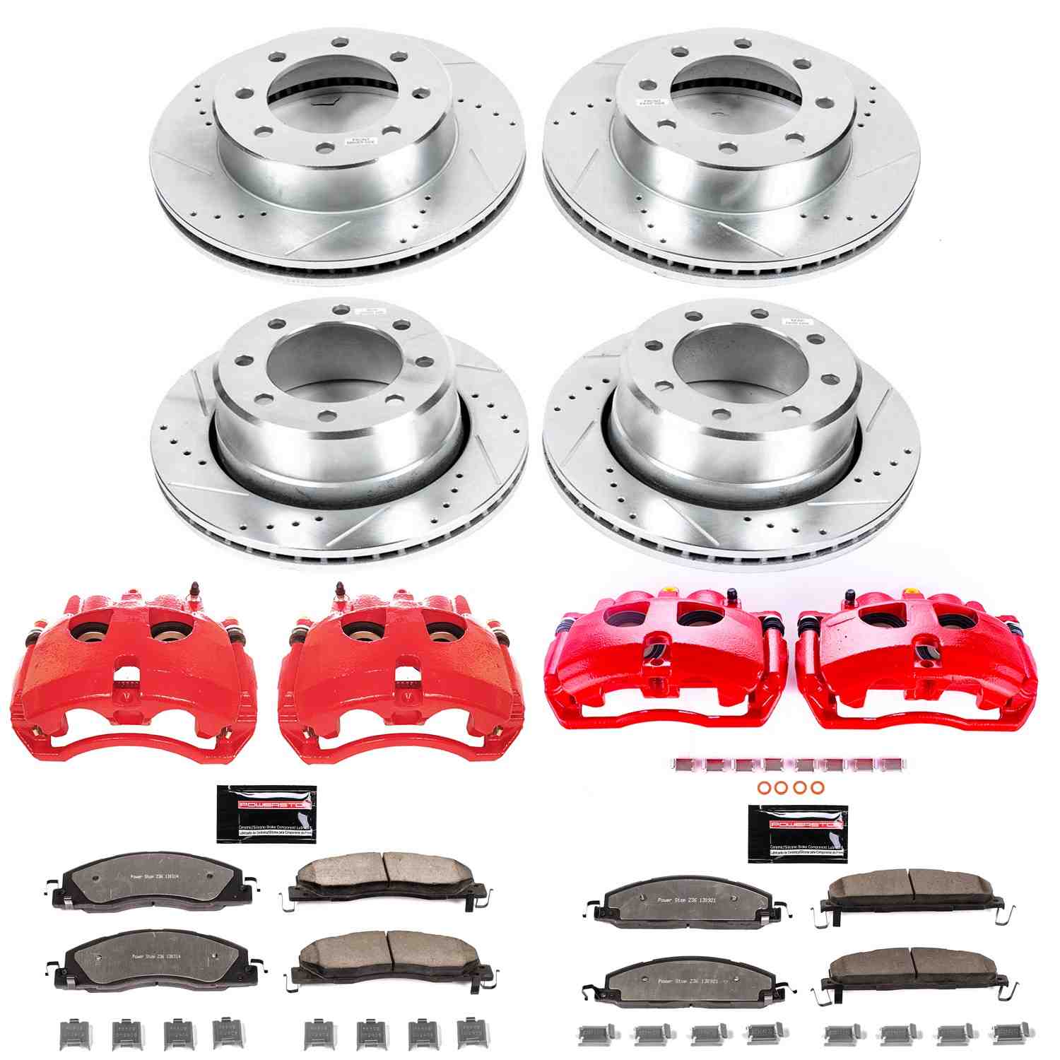 Power Stop 09-10 Dodge Ram 3500 Front & Rear Z36 Truck & Tow Kit w/Calipers