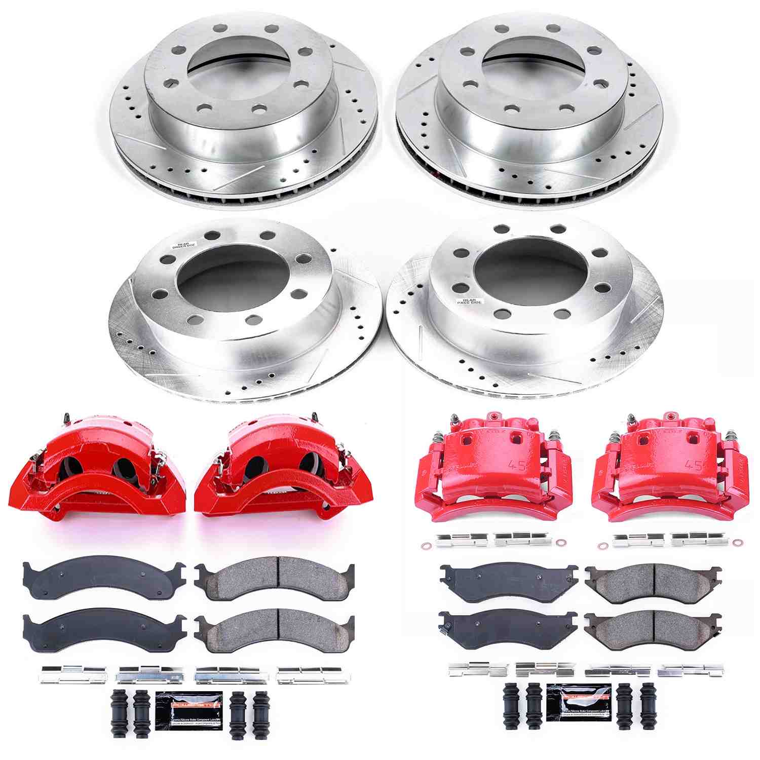 Power Stop 01-02 Dodge Ram 2500 Front & Rear Z23 Evolution Sport Brake Kit w/Calipers