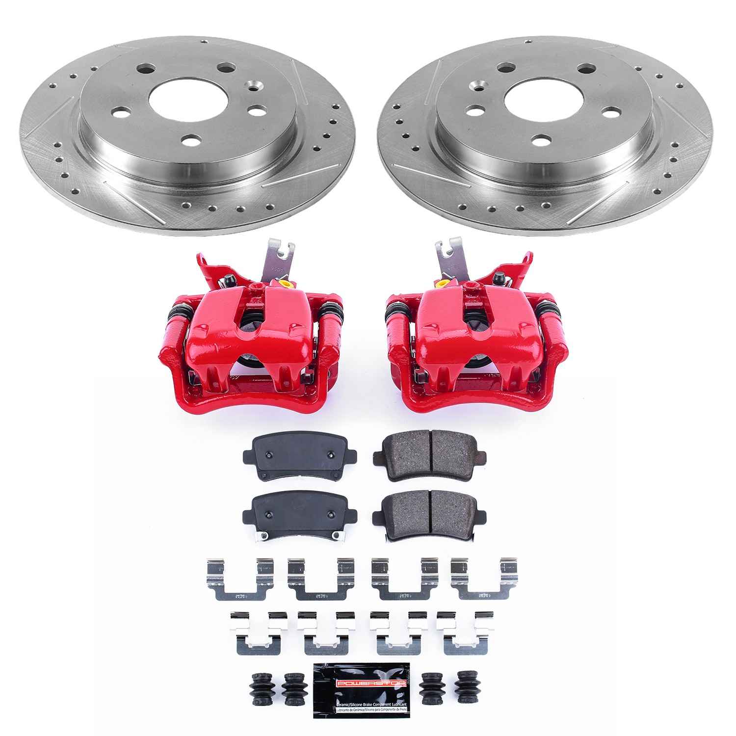 Power Stop 14-15 Chevrolet Malibu Rear Z23 Evolution Sport Brake Kit w/Calipers
