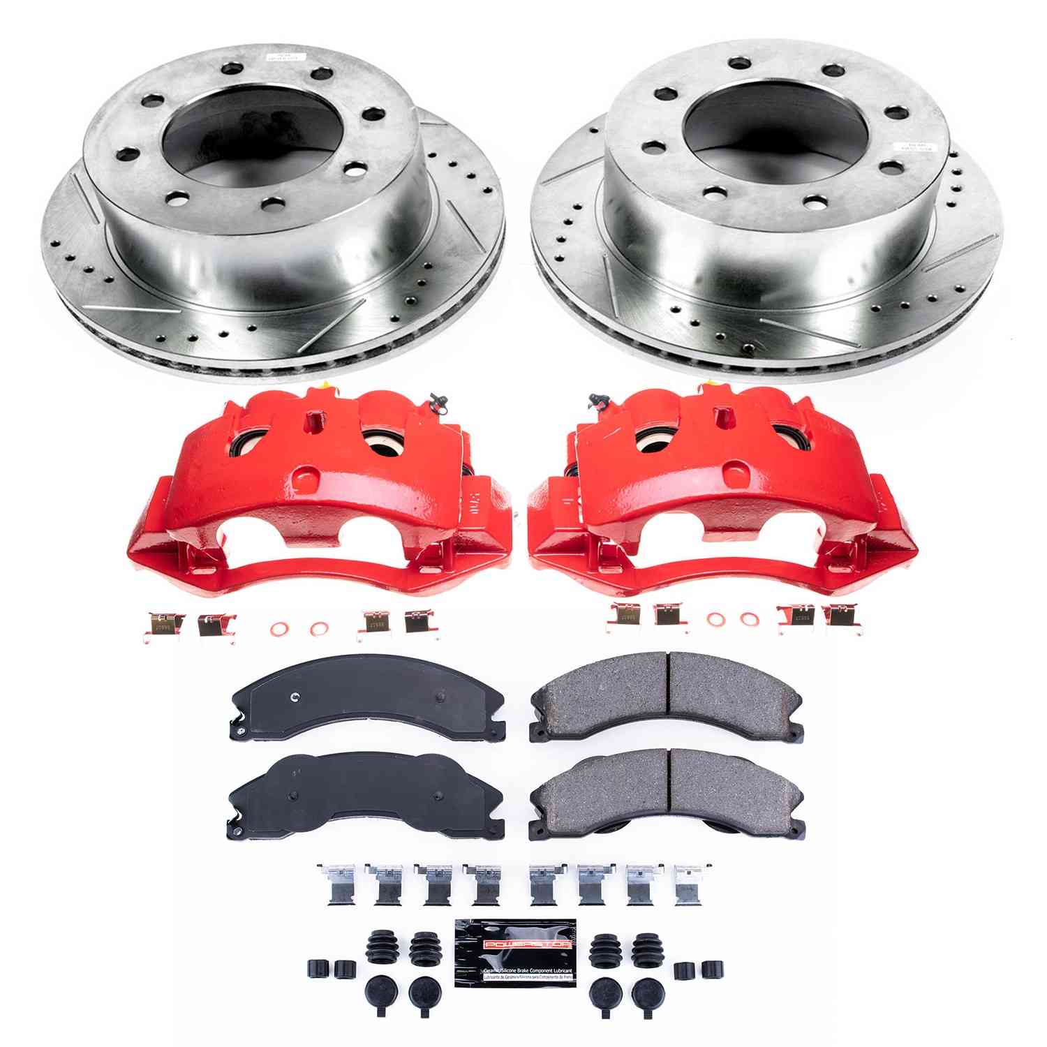 Power Stop 11-19 Chevrolet Silverado 3500 HD Rear Z23 Evolution Kit w/Cals