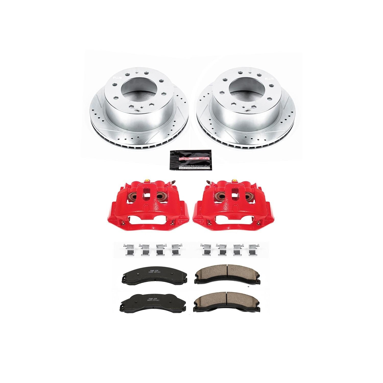 Power Stop 11-14 Chevrolet Silverado 2500 HD Rear Z23 Evolution Kit w/Cals