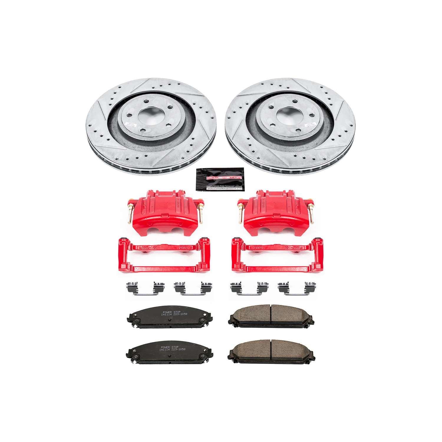 Power Stop 08-09 Dodge Caliber Front Z23 Evolution Sport Brake Kit w/Calipers