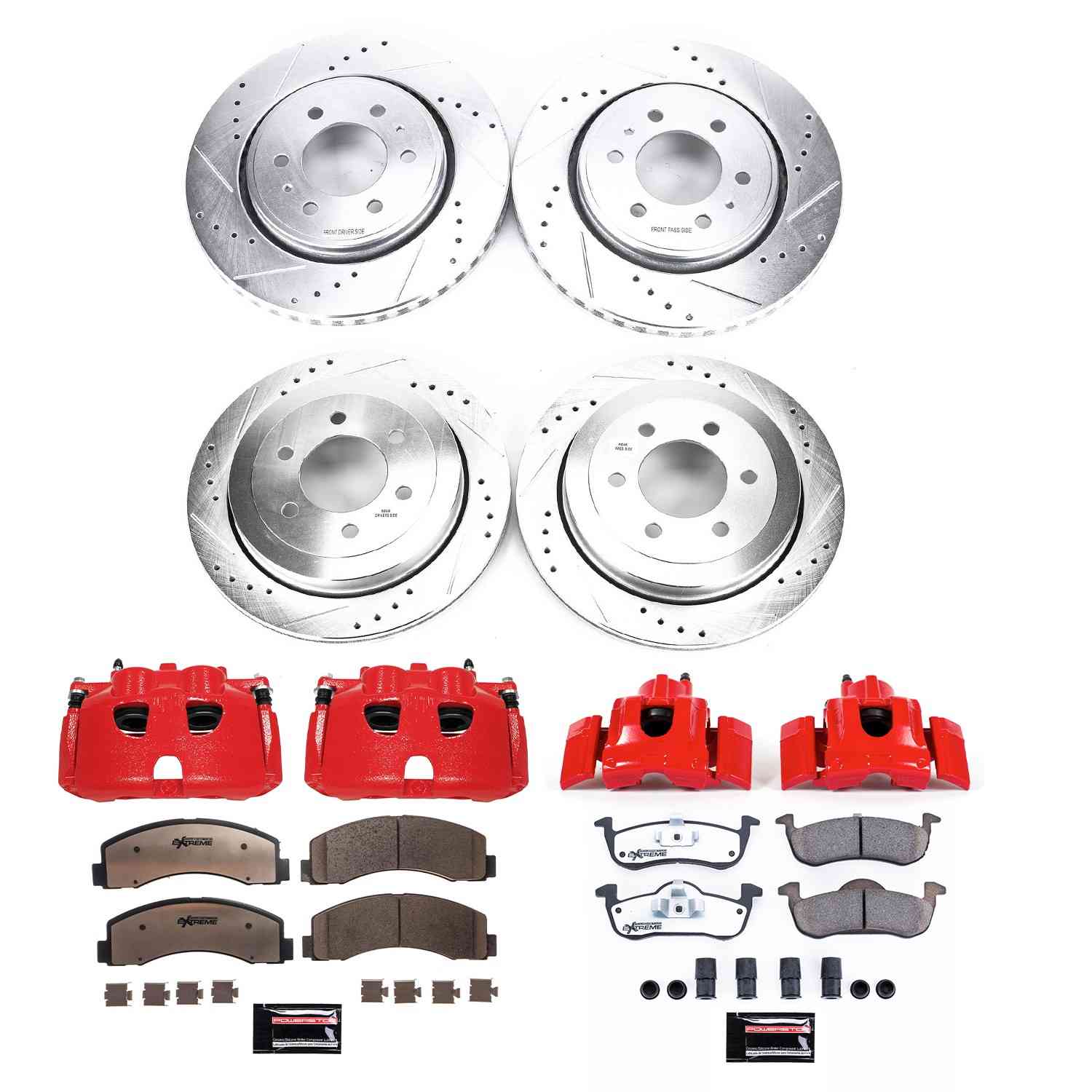 Power Stop 10-17 Lincoln Navigator Front and Rear Z36 Truck & Tow Kit w/Cals