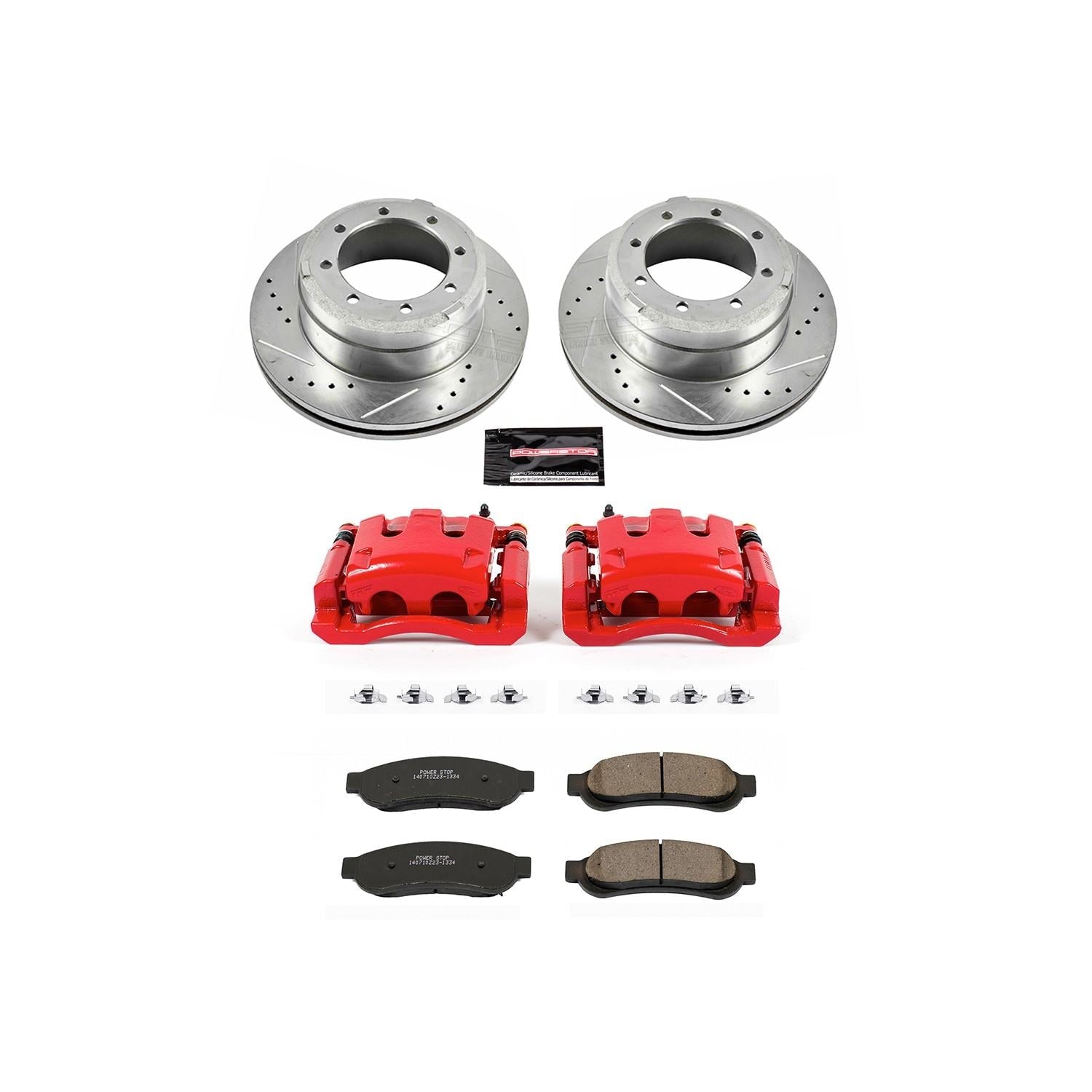 Power Stop 10-12 Ford F-350 Super Duty Rear Z23 Evolution Sport Brake Kit w/Calipers