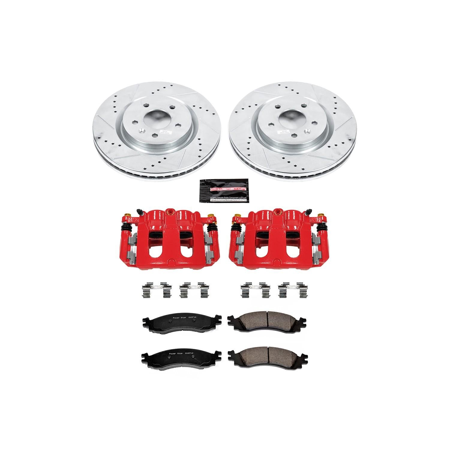 Power Stop 11-12 Ford Taurus Front Z23 Evolution Sport Brake Kit w/Calipers