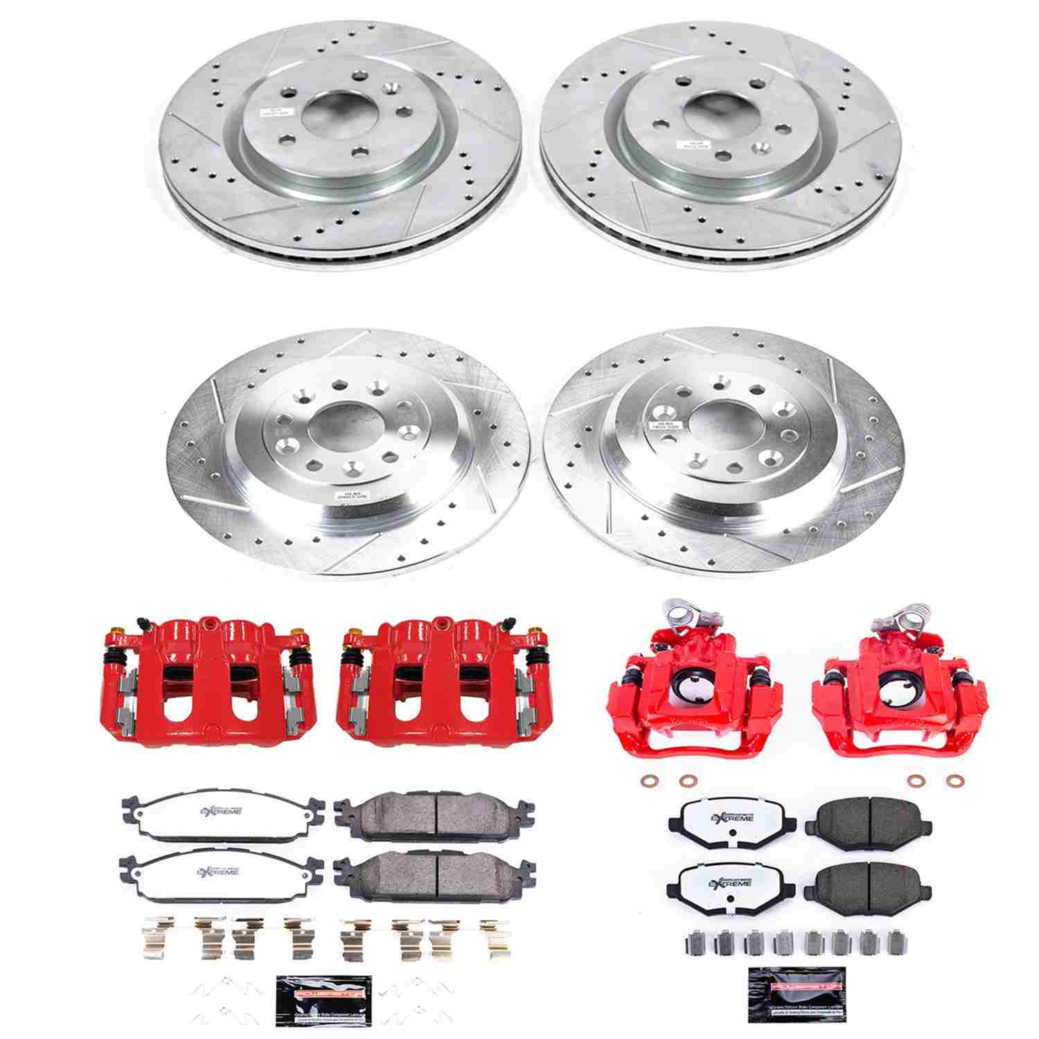 Power Stop 11-12 Lincoln MKS Front & Rear Z36 Truck & Tow Kit w/Calipers