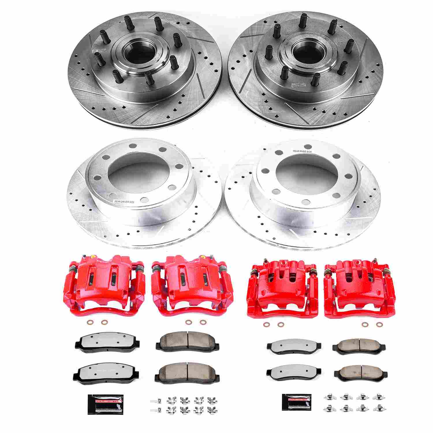 Power Stop 07-08 Ford F-250 Super Duty Front & Rear Z36 Truck & Tow Kit w/Calipers