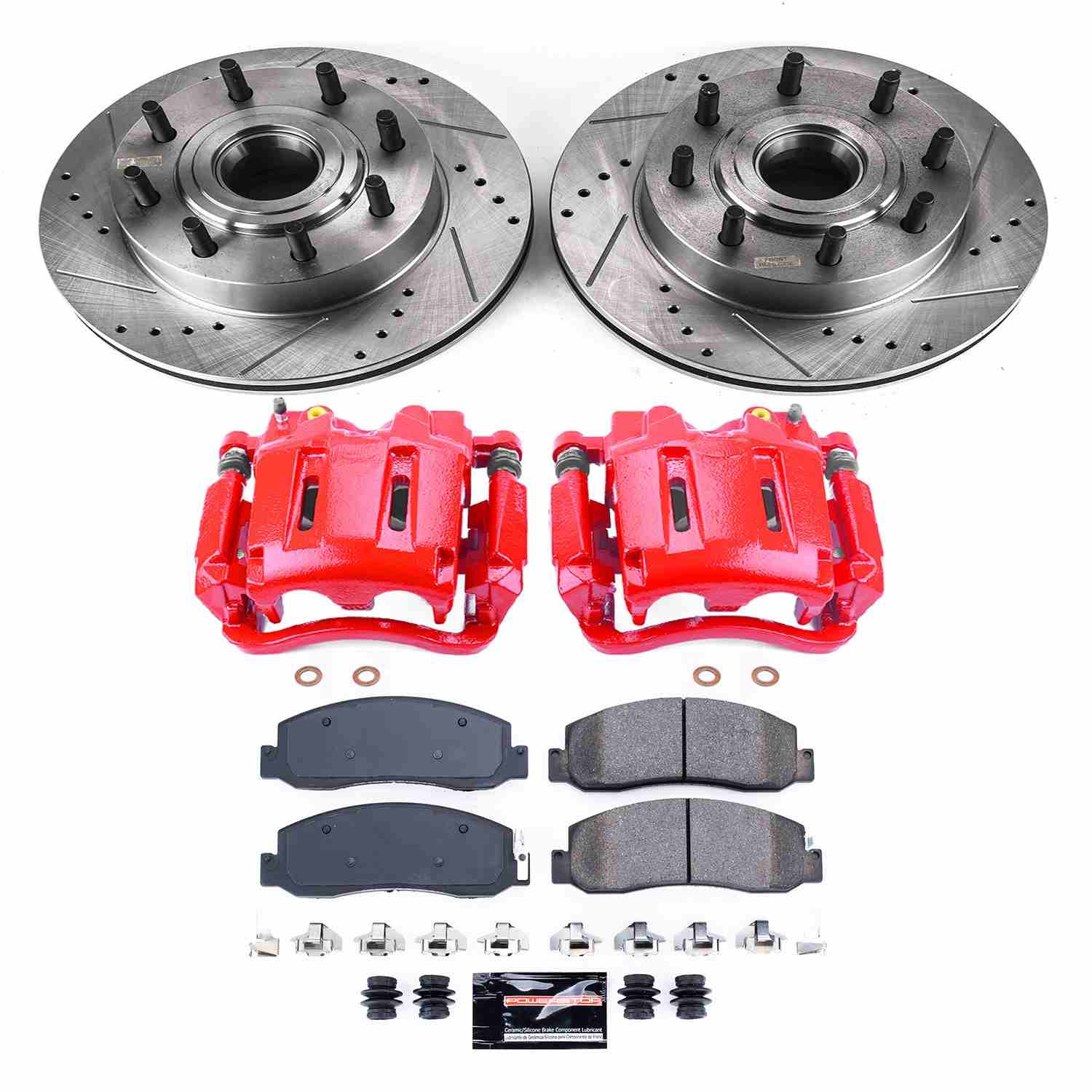 Power Stop 09-11 Ford F-250 Super Duty Front Z23 Evolution Kit w/Cals