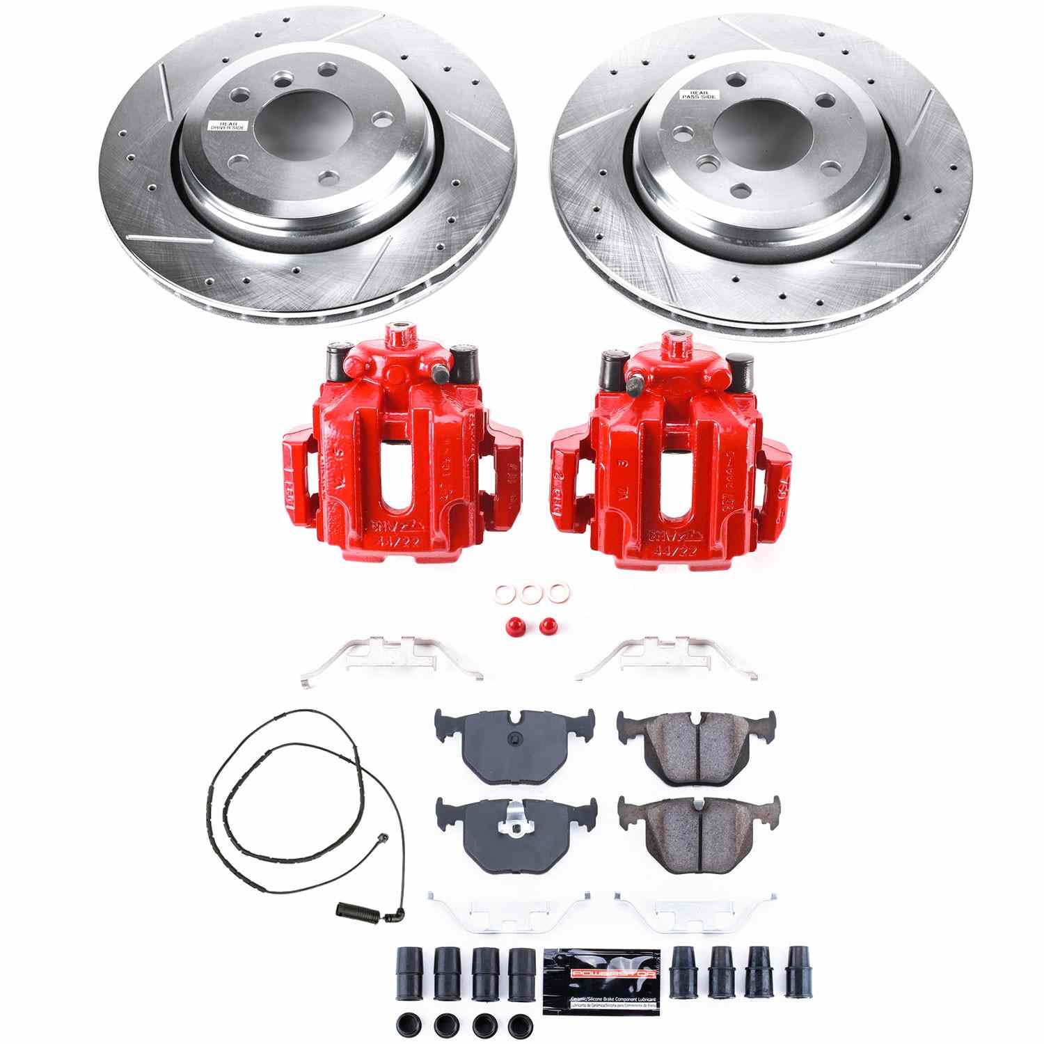 Power Stop 2006 BMW 330Ci Rear Z23 Evolution Sport Brake Kit w/Calipers