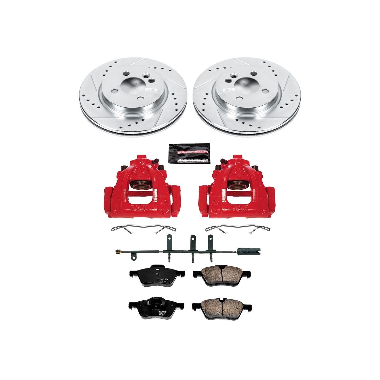 Power Stop 07-08 Mini Cooper Front Z23 Evolution Sport Brake Kit w/Calipers