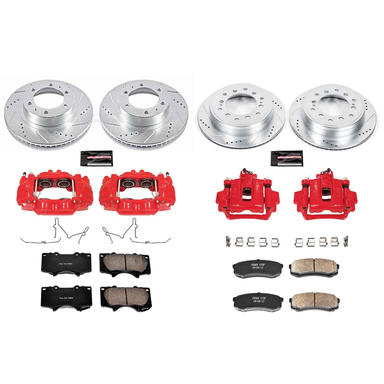Power Stop 10-14 Toyota FJ Cruiser Front & Rear Z23 Evolution Sport Brake Kit w/Calipers