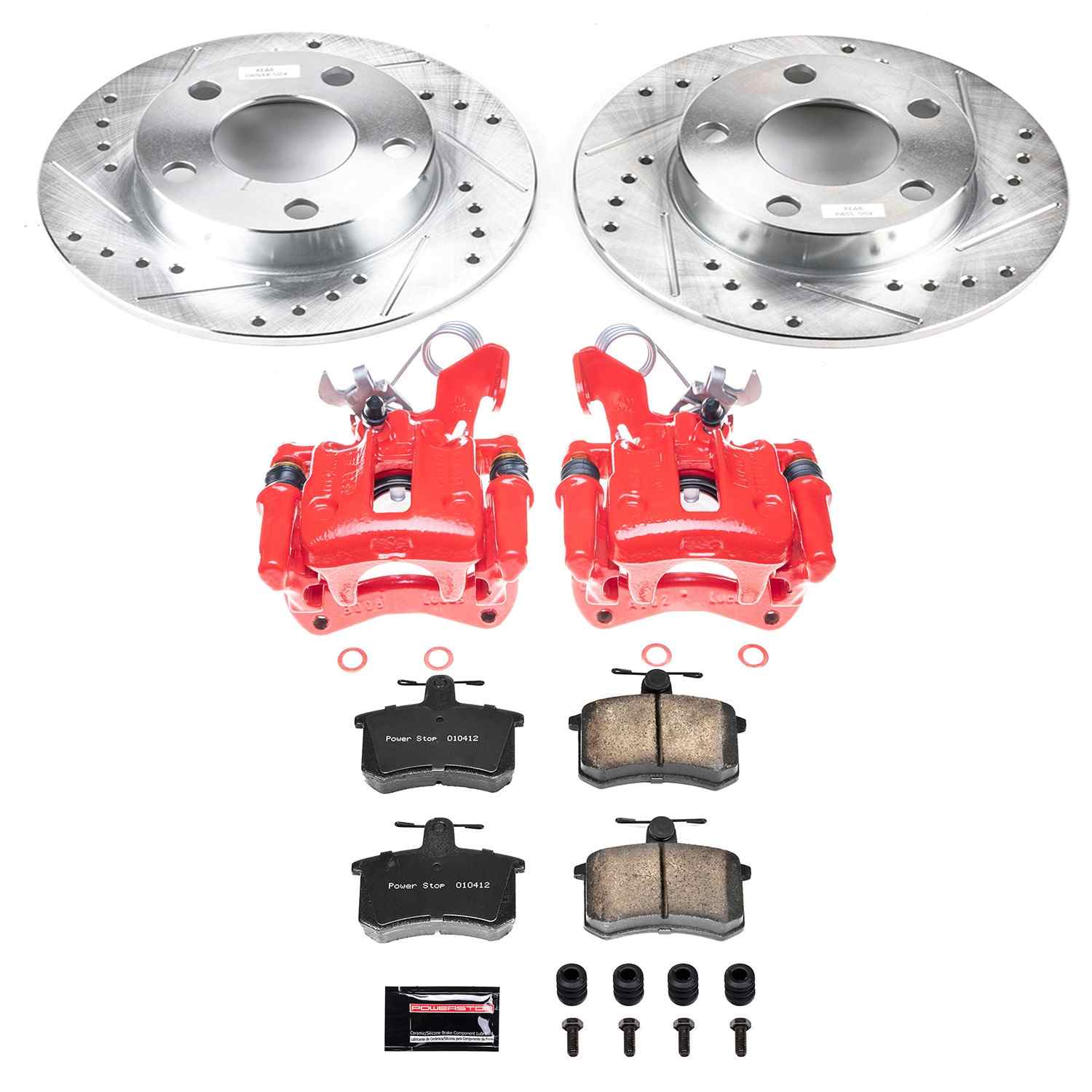 Power Stop 96-01 Audi A4 Quattro Rear Z23 Evolution Sport Brake Kit w/Calipers