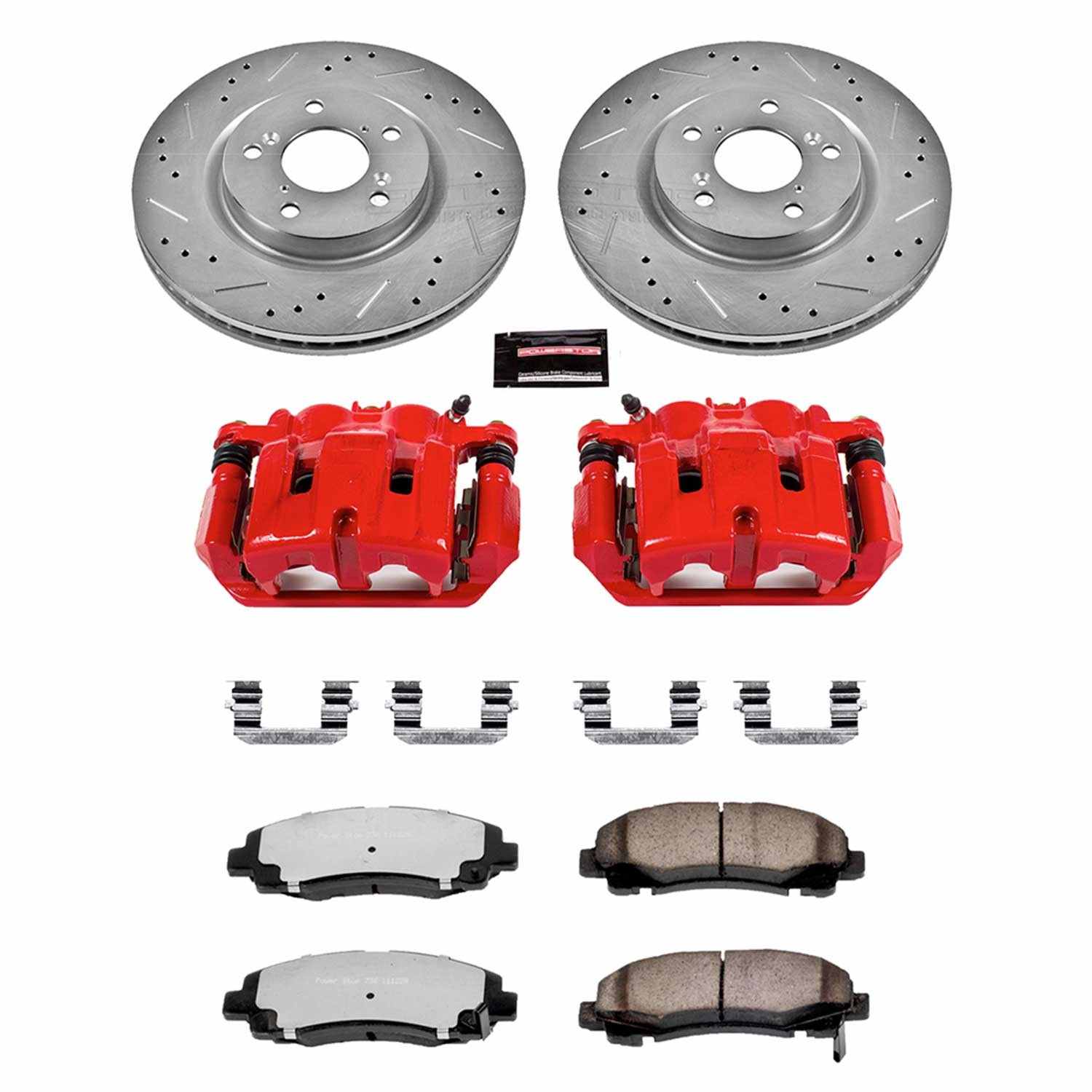 Power Stop 09-14 Acura TL Front Z36 Truck & Tow Kit w/Cals