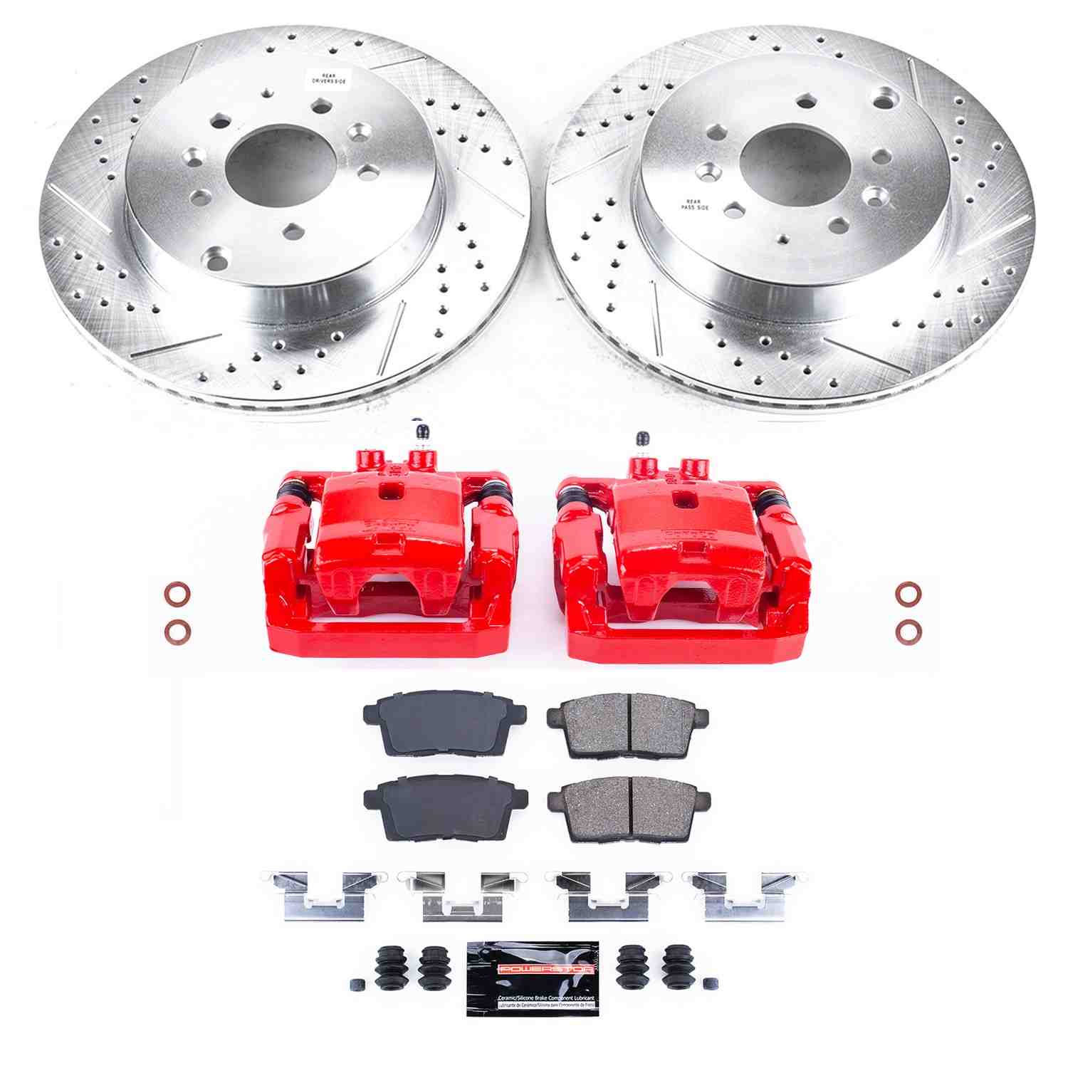 Power Stop 07-15 Mazda CX-9 Rear Z23 Evolution Sport Brake Kit w/Calipers