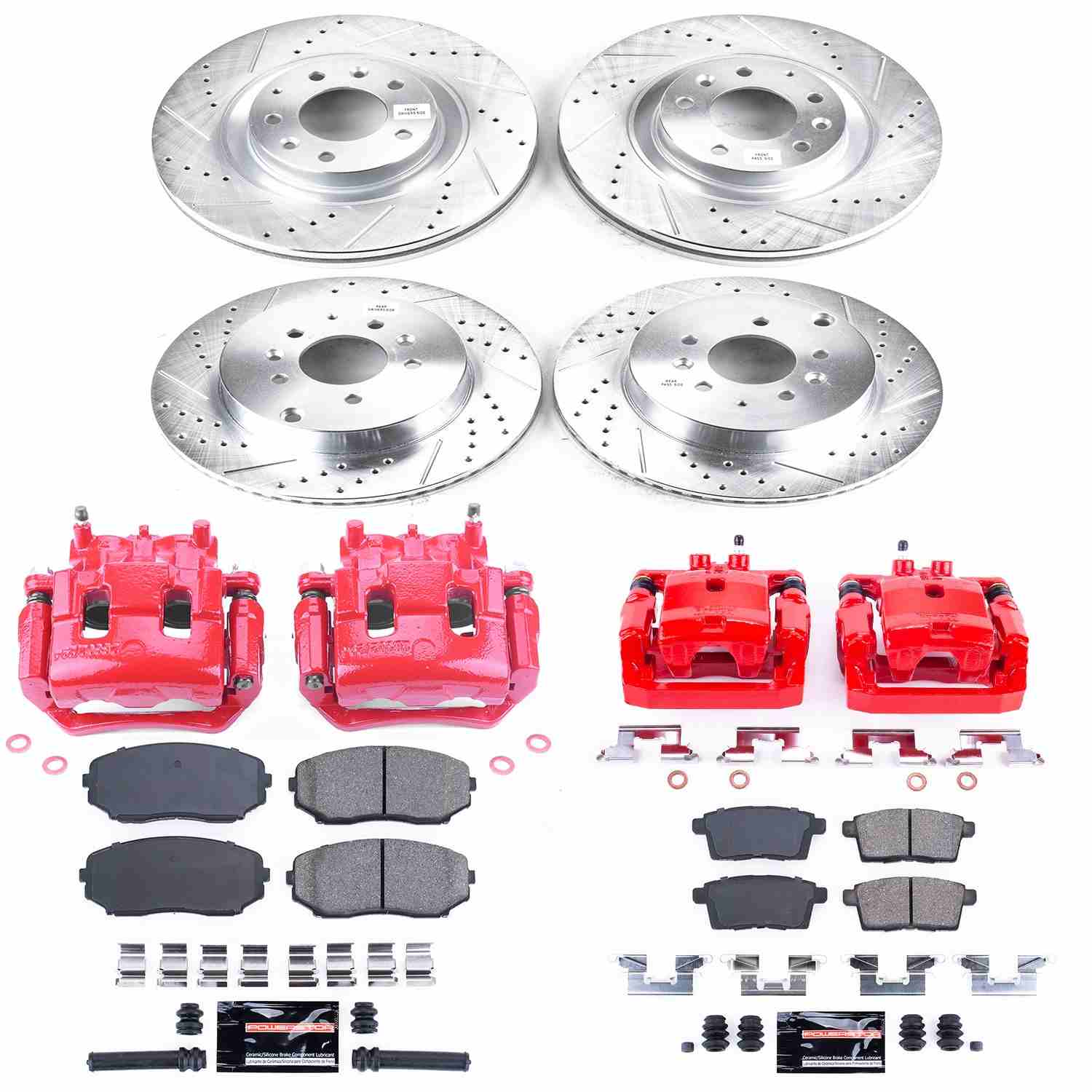Power Stop 11-15 Mazda CX-9 Front & Rear Z23 Evolution Sport Brake Kit w/Calipers