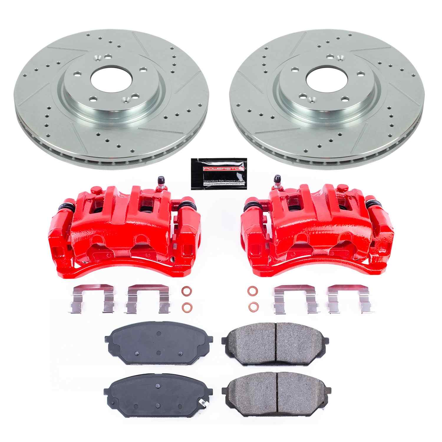 Power Stop 07-12 Hyundai Veracruz Front Z23 Evolution Sport Brake Kit w/Calipers