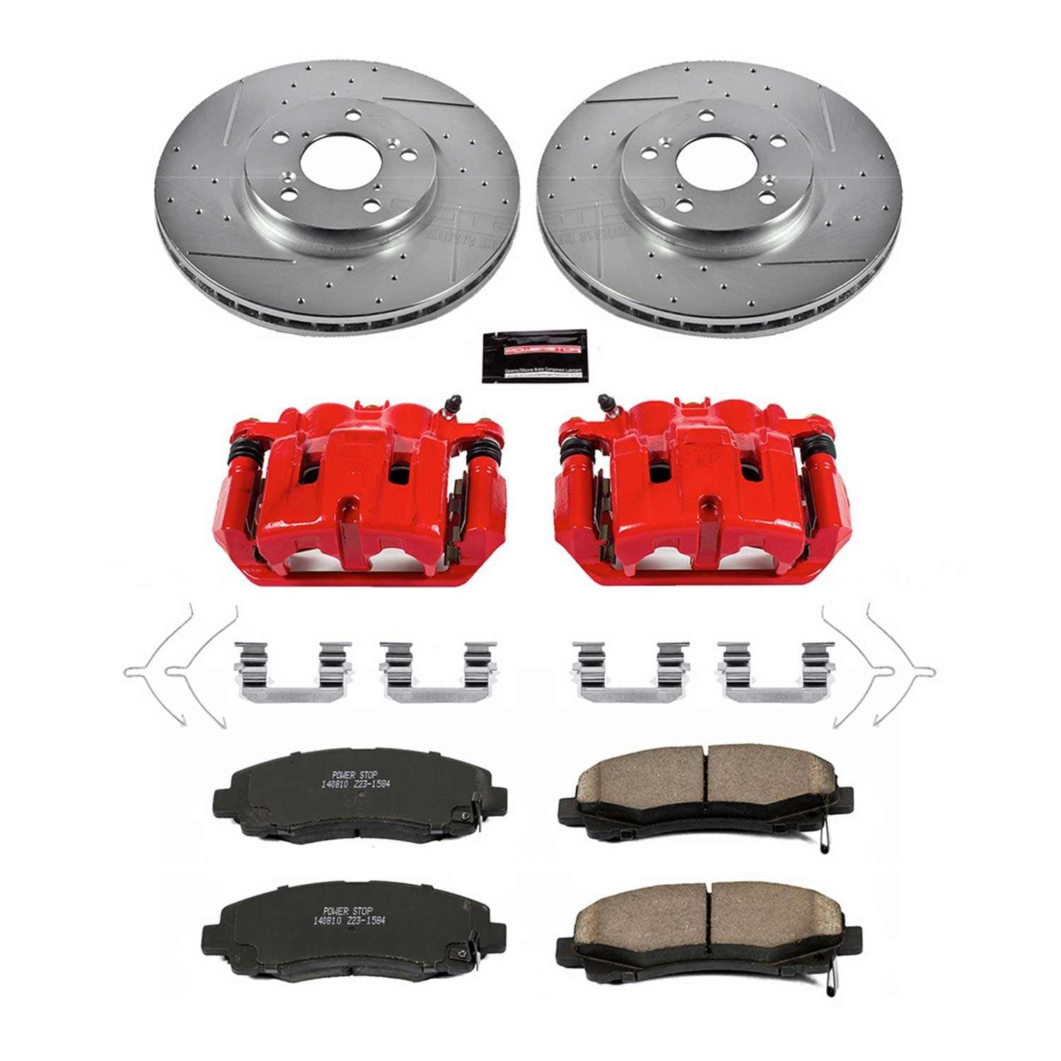 Power Stop 12-14 Honda Ridgeline Front Z23 Evolution Sport Brake Kit w/Calipers