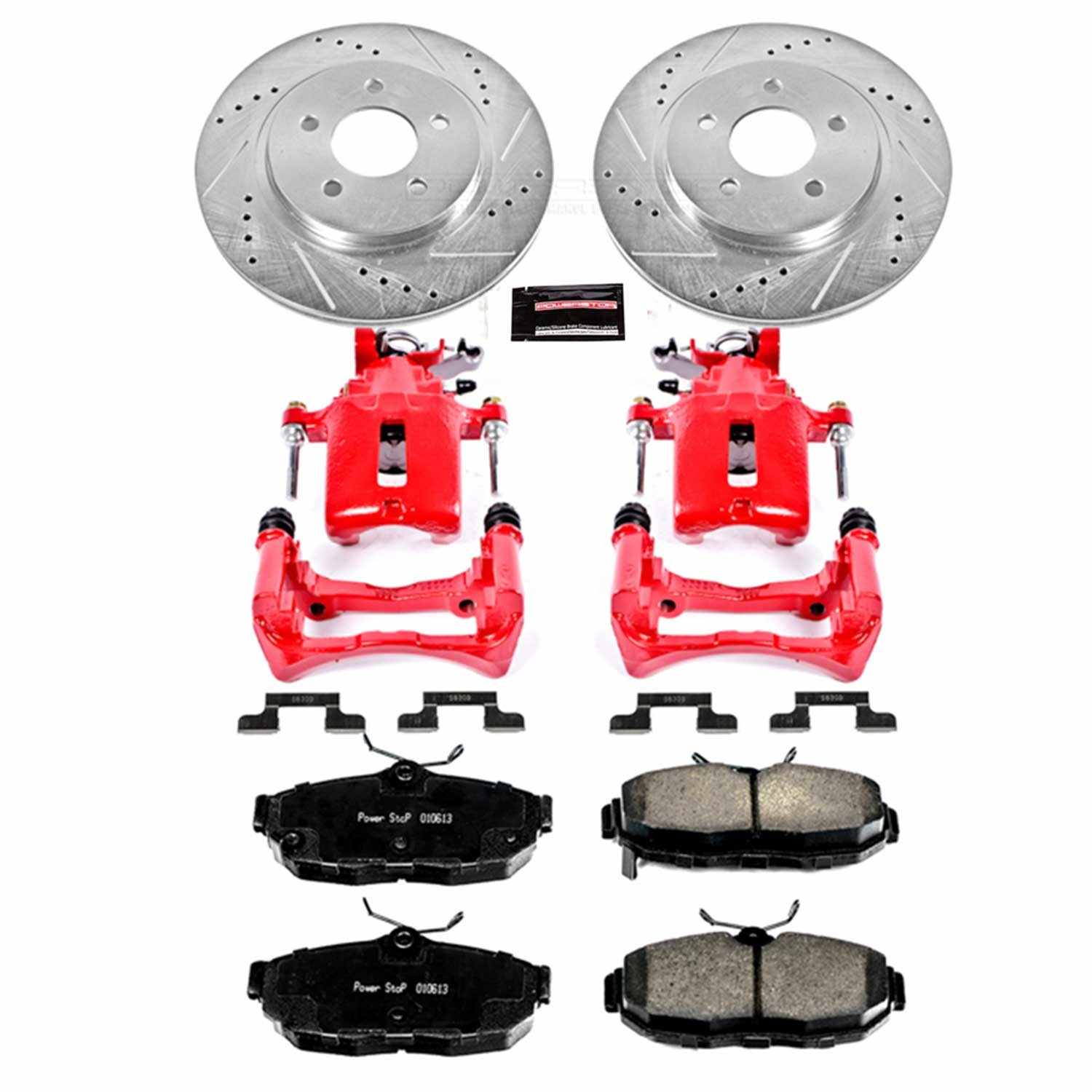 Power Stop 2012 Ford Mustang Rear Z23 Evolution Sport Brake Kit w/Calipers