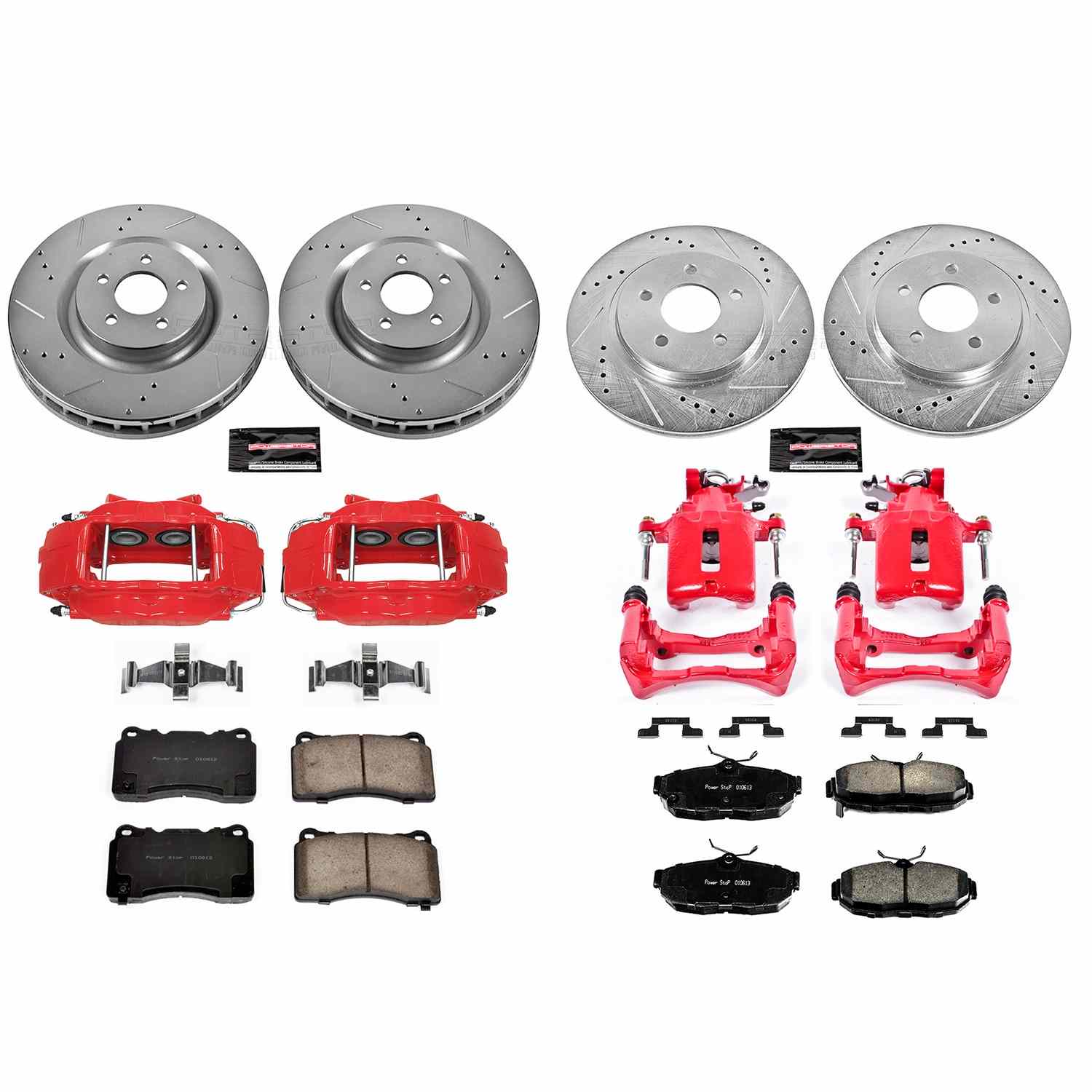 Power Stop 2012 Ford Mustang Front & Rear Z23 Evolution Sport Brake Kit w/Calipers