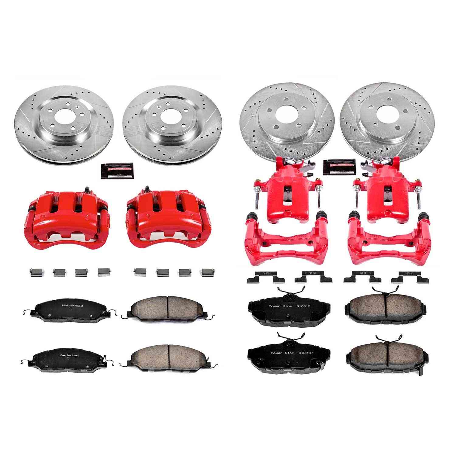 Power Stop 11-14 Ford Mustang Front & Rear Z23 Evolution Sport Brake Kit w/Calipers