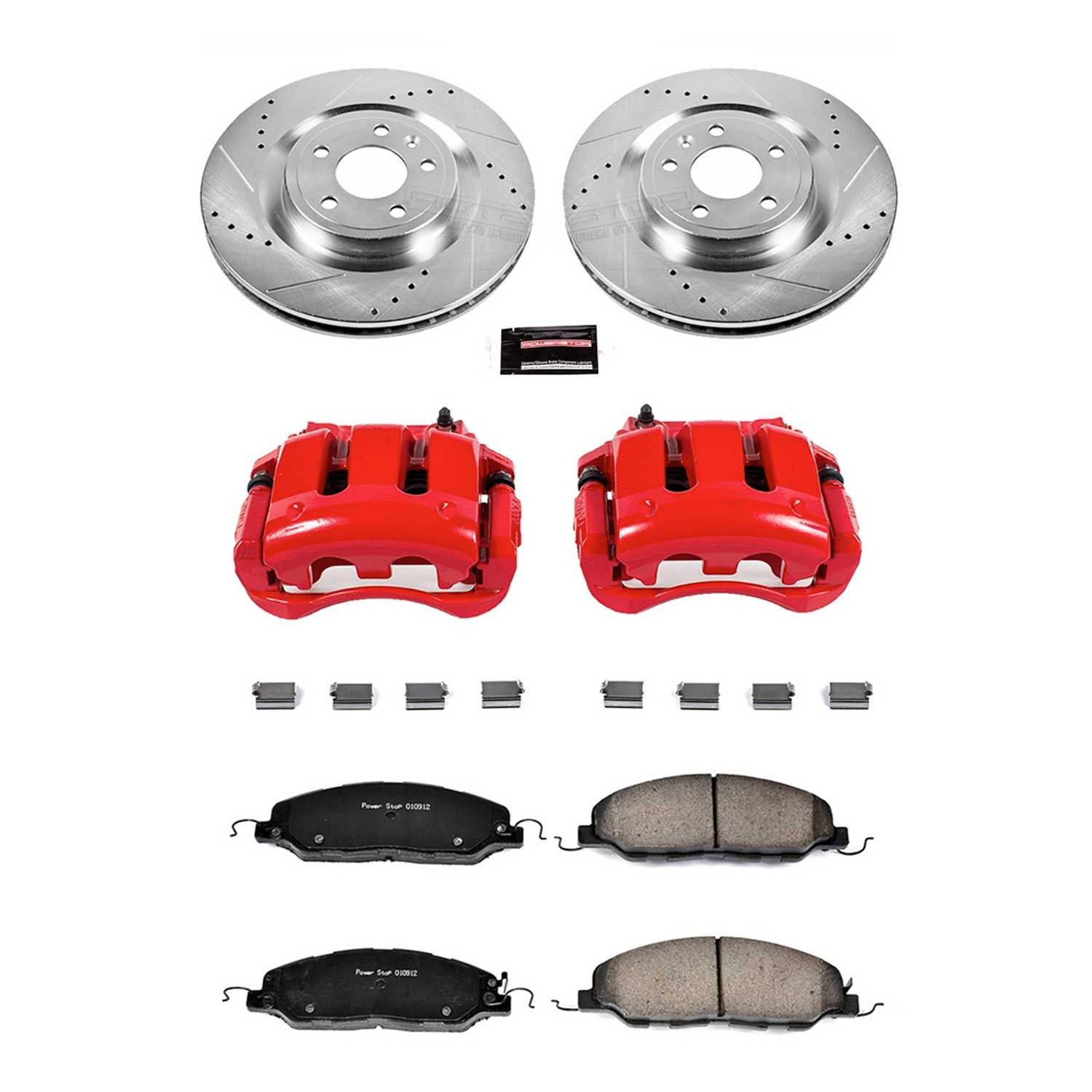 Power Stop 11-14 Ford Mustang Front Z23 Evolution Sport Brake Kit w/Calipers