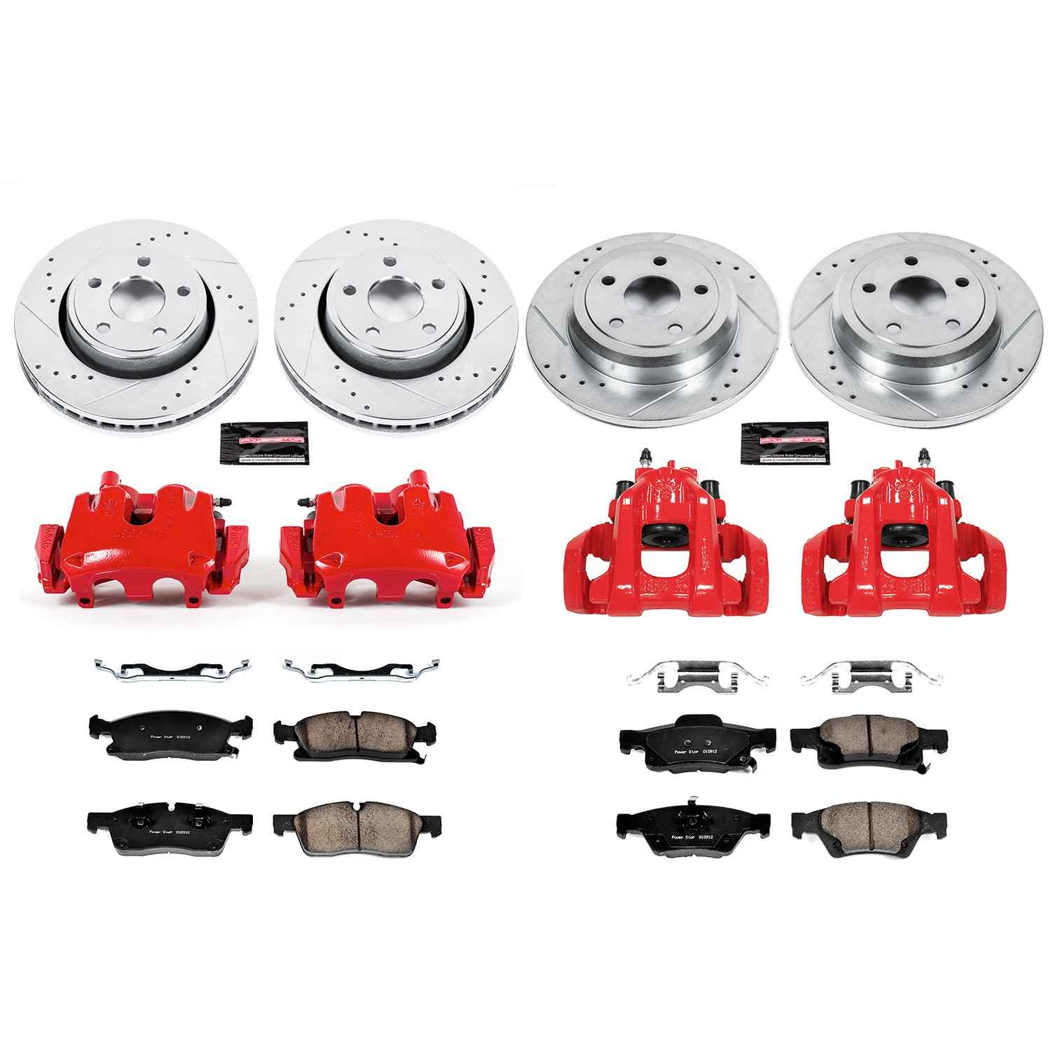 Power Stop 11-17 Dodge Durango Front & Rear Z23 Evolution Sport Brake Kit w/Calipers