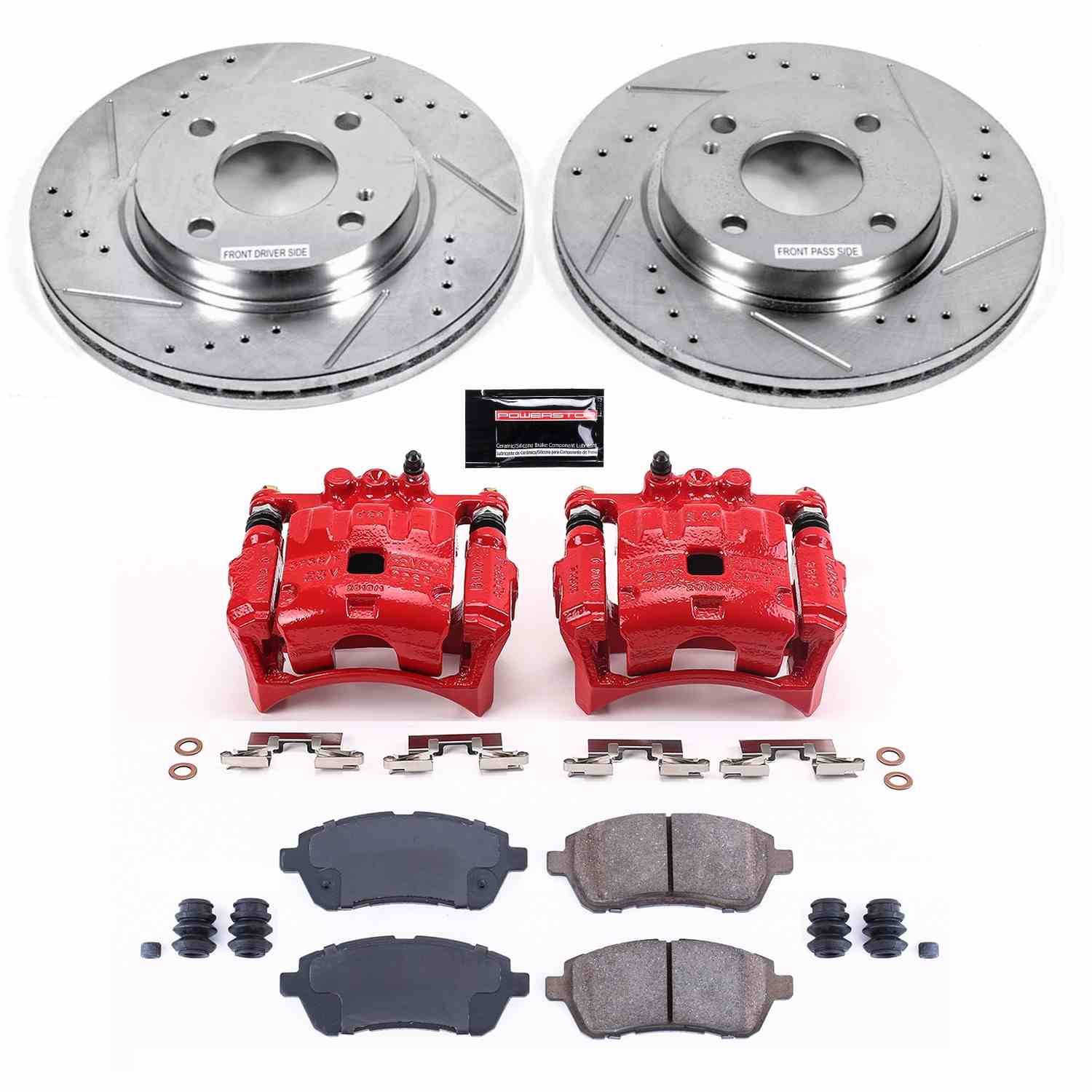 Power Stop 11-19 Ford Fiesta Front Z23 Evolution Sport Brake Kit w/Calipers