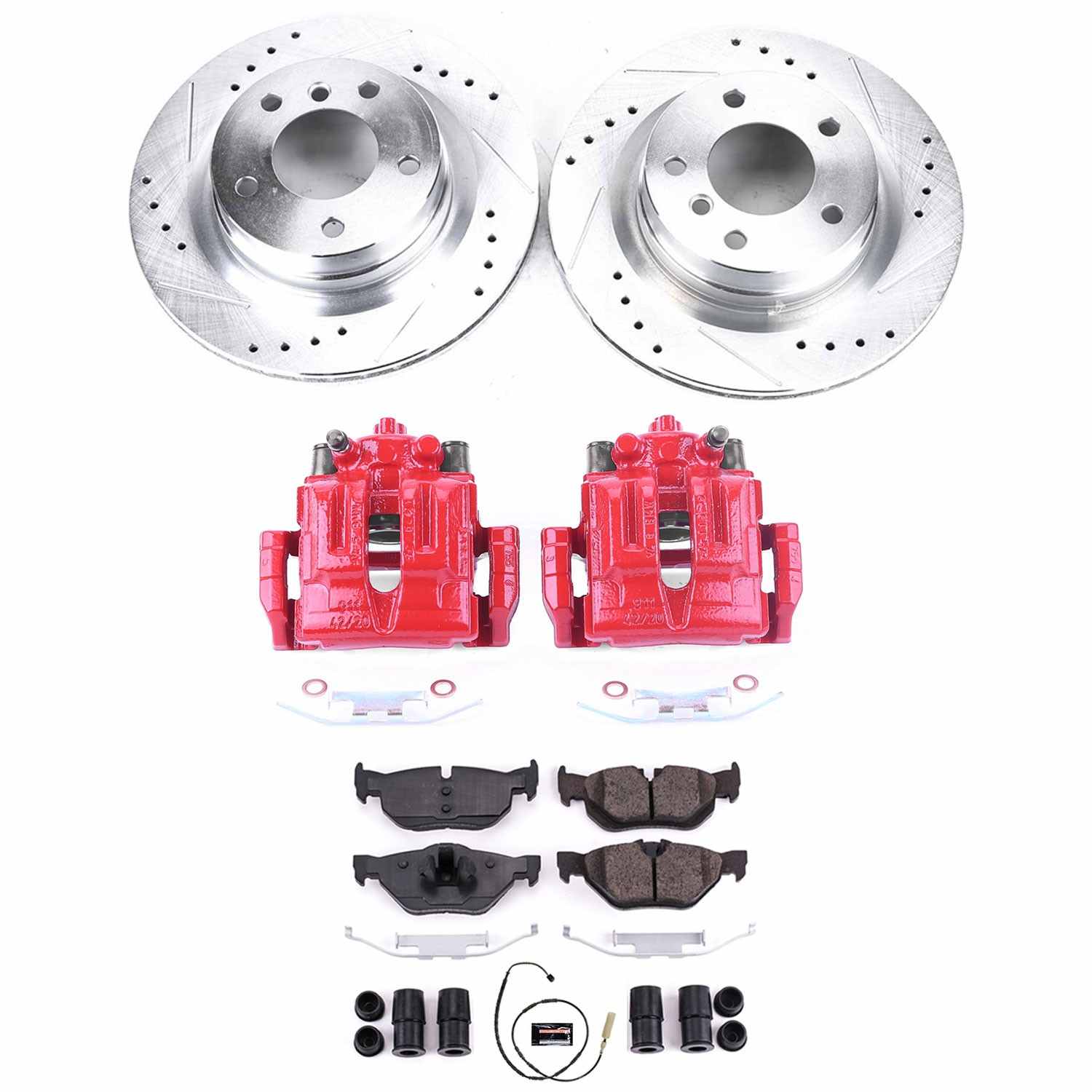 Power Stop 11-13 BMW 328i Rear Z23 Evolution Sport Brake Kit w/Calipers