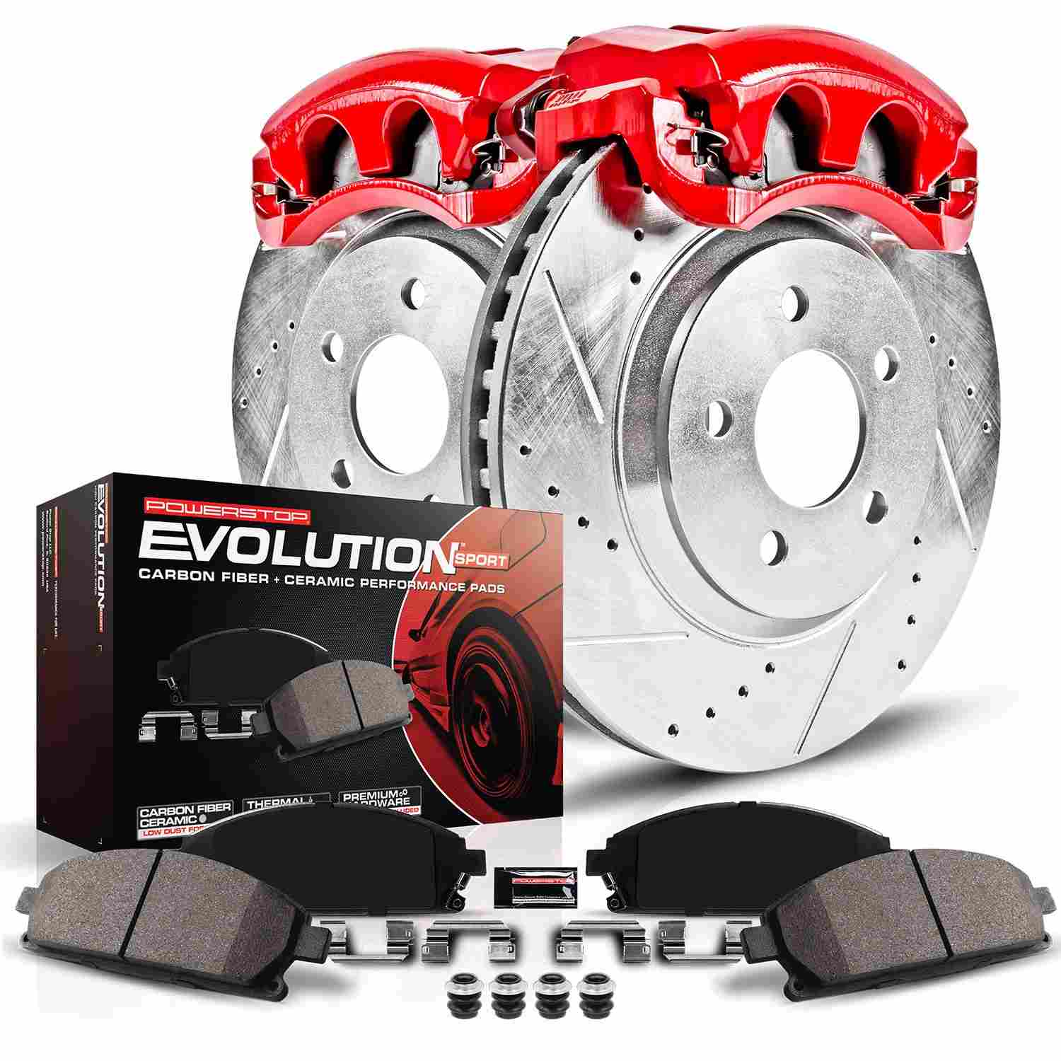 Power Stop 11-12 BMW 328i xDrive Front Z23 Evolution Sport Brake Kit w/Calipers