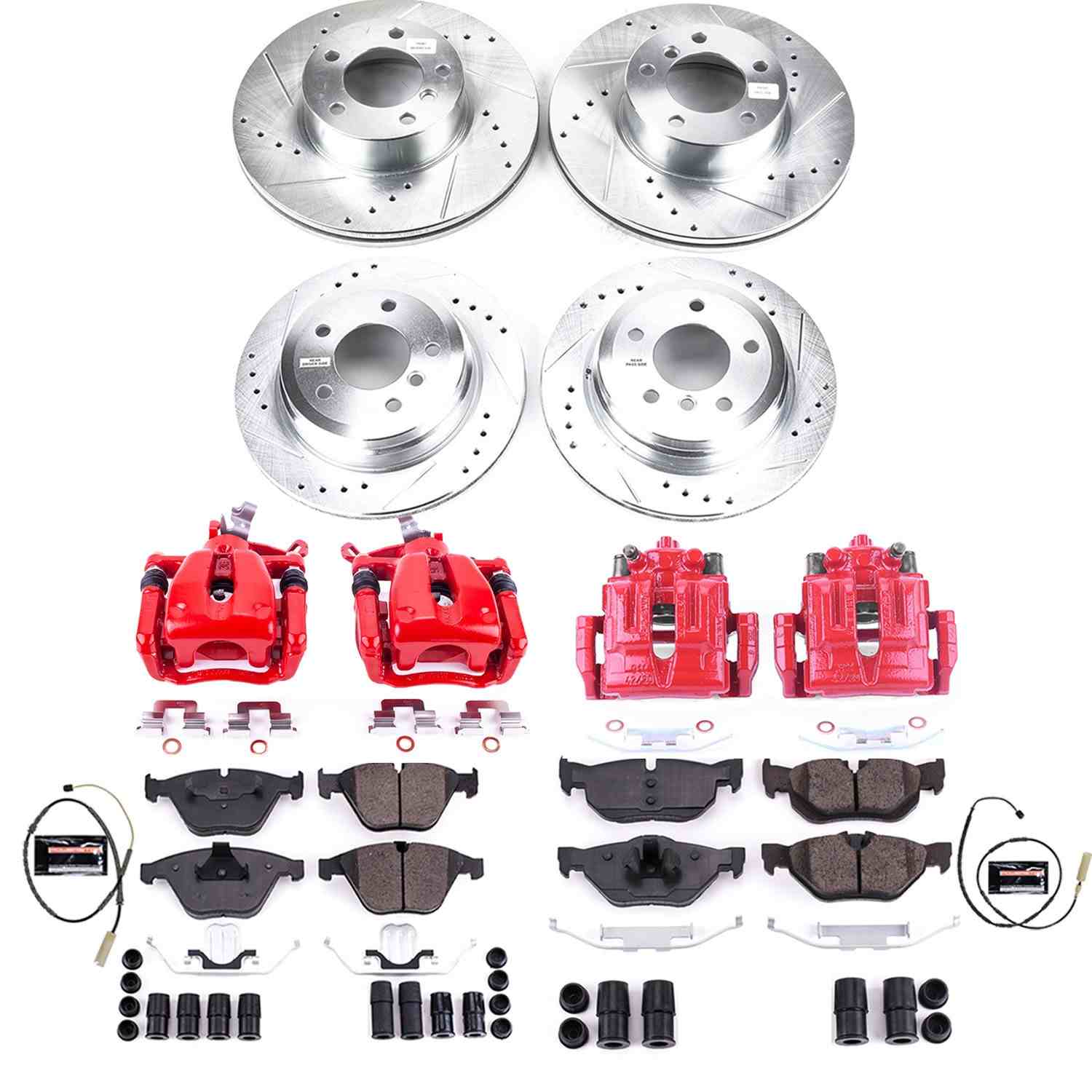 Power Stop 11-12 BMW 328i xDrive Front & Rear Z23 Evolution Sport Brake Kit w/Calipers