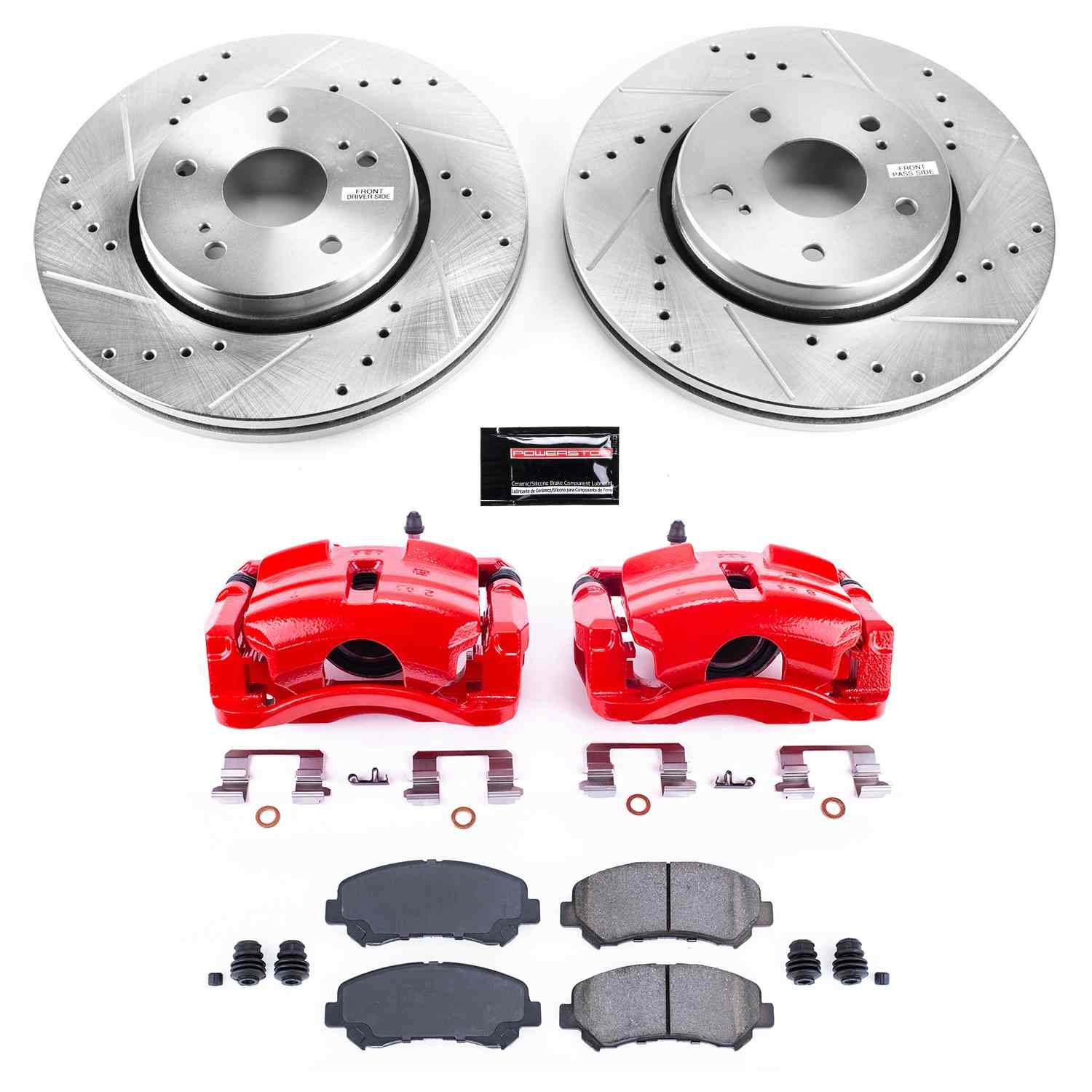 Power Stop 10-13 Suzuki Kizashi Front Z23 Evolution Sport Brake Kit w/Calipers