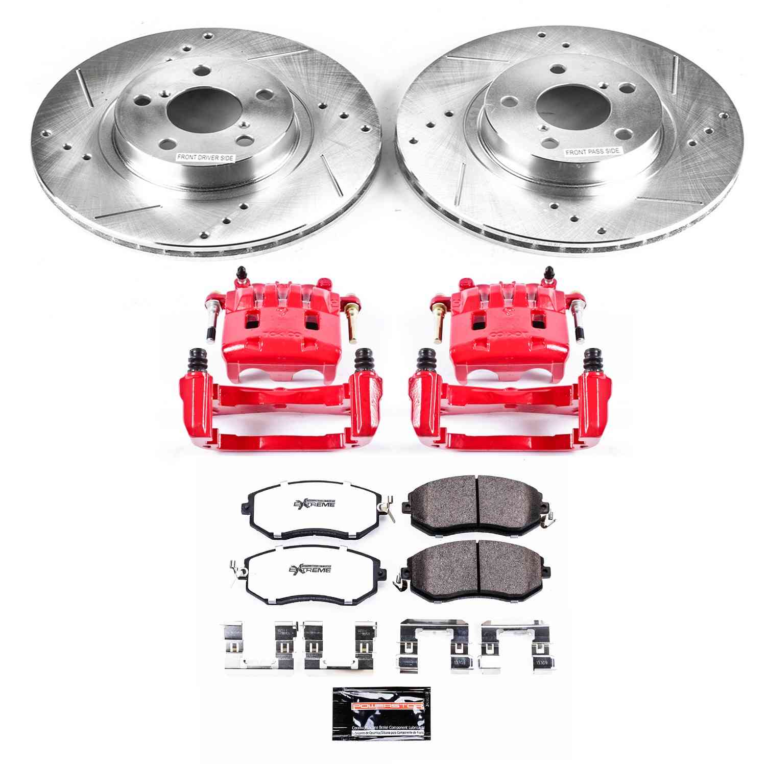 Power Stop 11-16 Subaru Impreza Front Z23 Evolution Sport Brake Kit w/Calipers