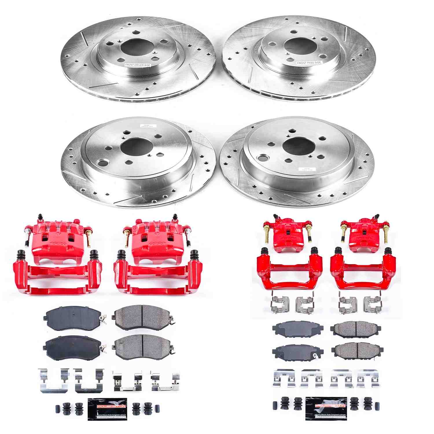 Power Stop 2011 Subaru Impreza Front & Rear Z23 Evolution Sport Brake Kit w/Calipers